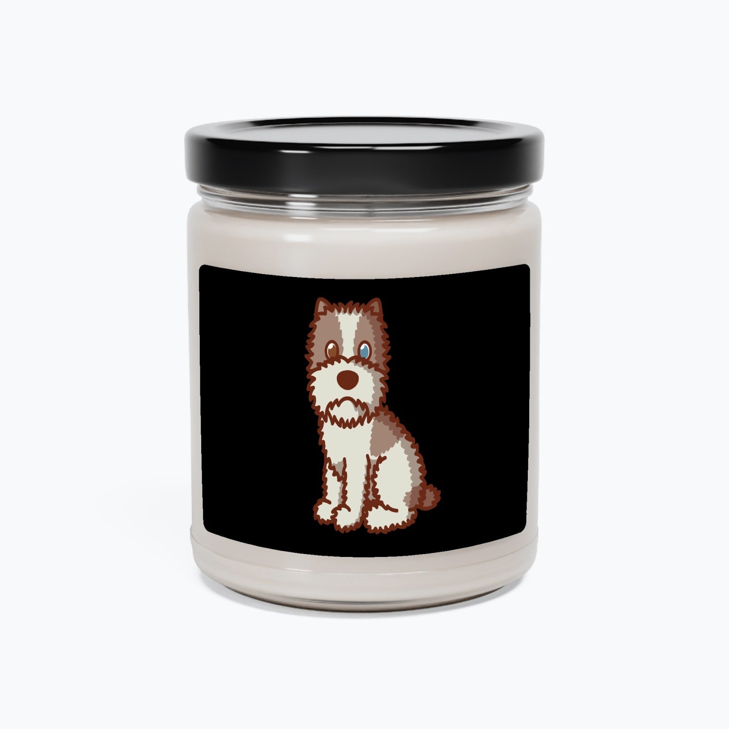 Chappy Scented Soy Candle in a glass jar, showcasing its elegant design and natural soy wax blend.