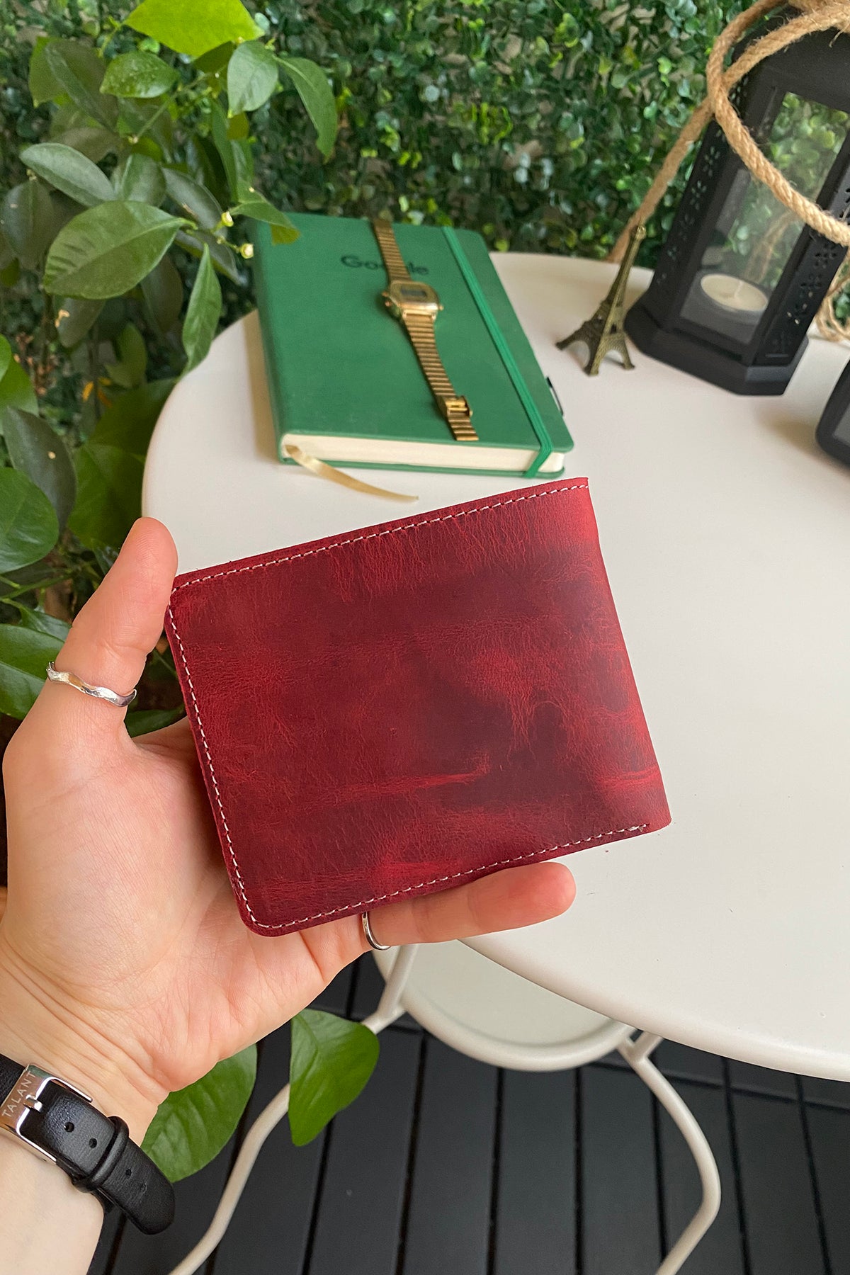 Cosmos Genuine Leather Trifold Classic Men's Wallet in various colors, showcasing its sleek design and high-quality leather.