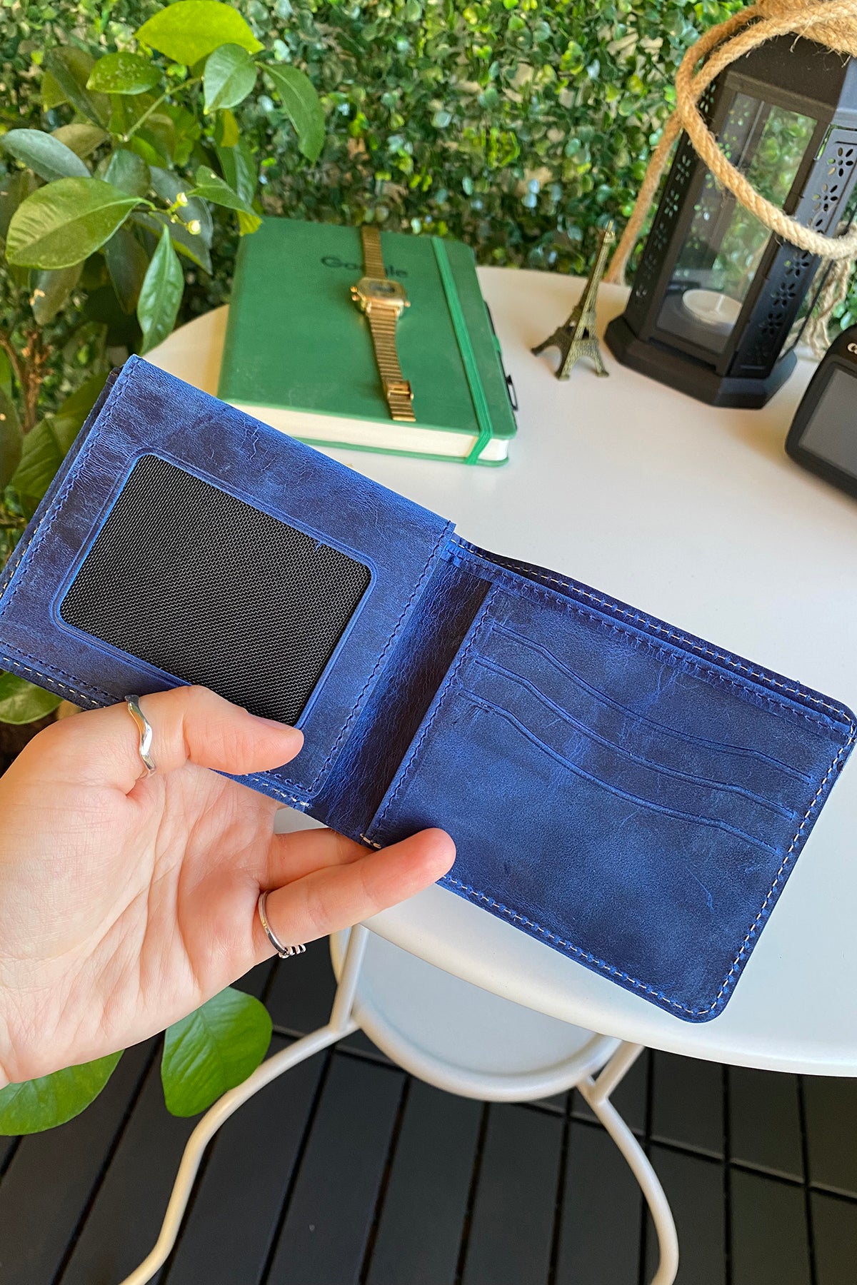 Cosmos Genuine Leather Trifold Classic Men's Wallet in various colors, showcasing its sleek design and high-quality leather.