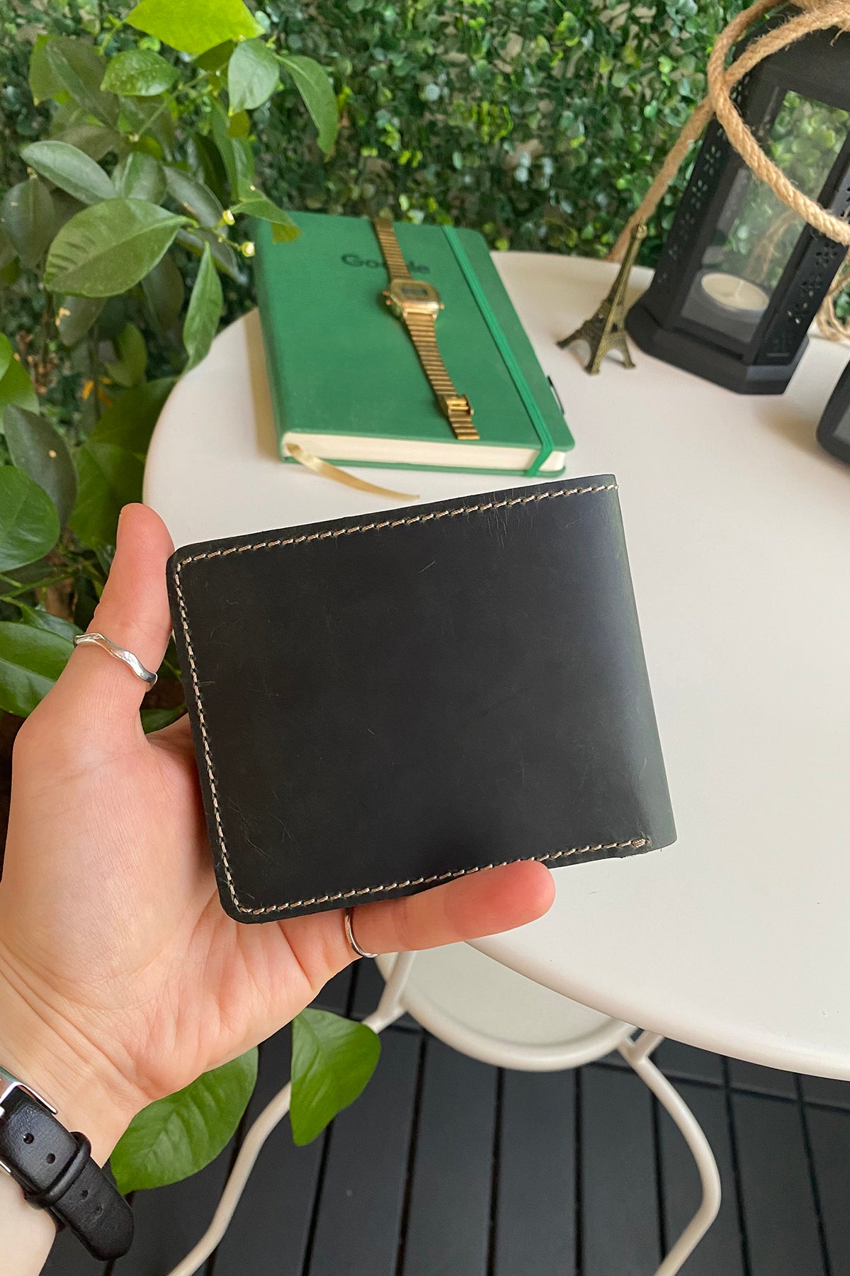 Cosmos Genuine Leather Trifold Classic Men's Wallet in various colors, showcasing its sleek design and high-quality leather.