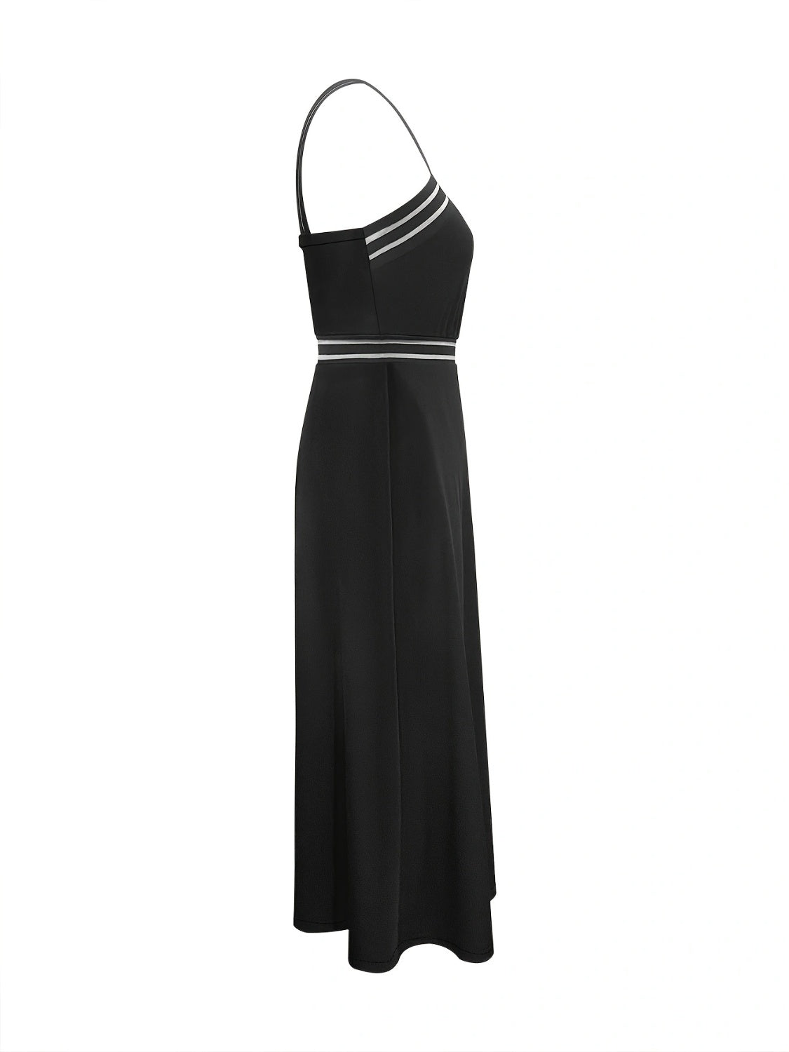 A stylish Crisscross Sleeveless Midi Dress featuring a chic design, made from a comfortable polyester and spandex blend.