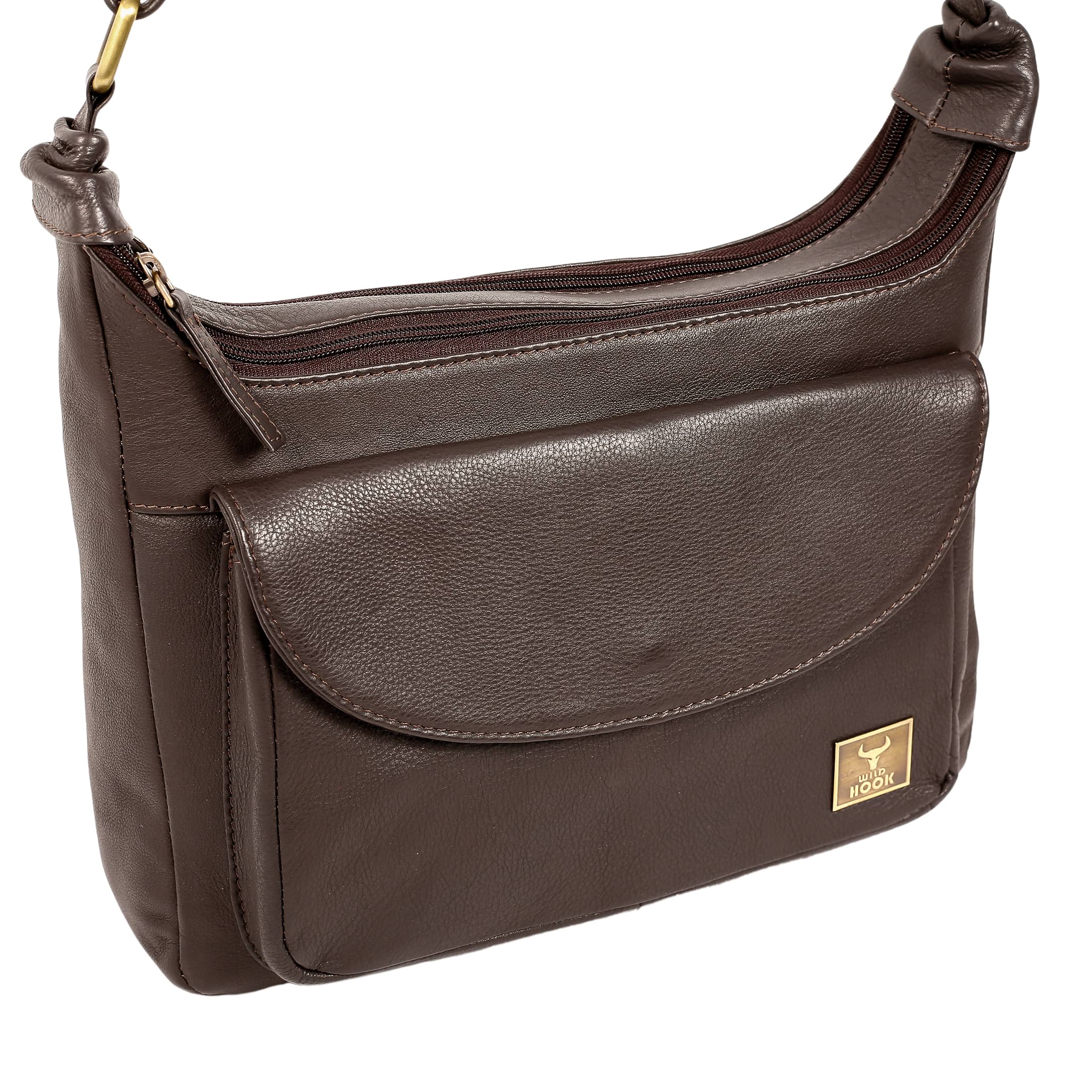 Stylish handmade Crossbody Bag made from top-grain leather, featuring a compact design and durable hardware.