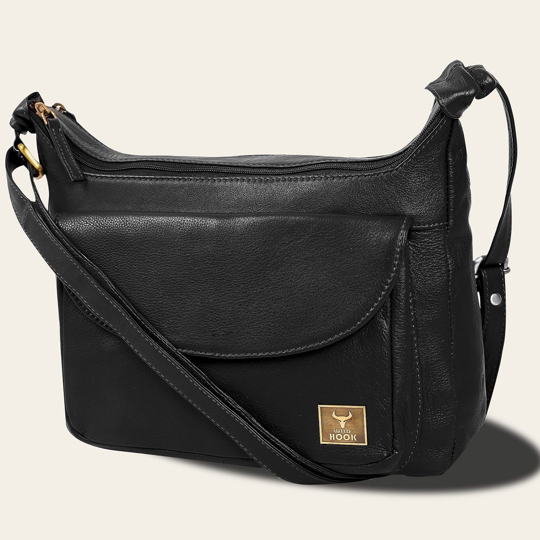 Stylish handmade Crossbody Bag made from top-grain leather, featuring a compact design and durable hardware.