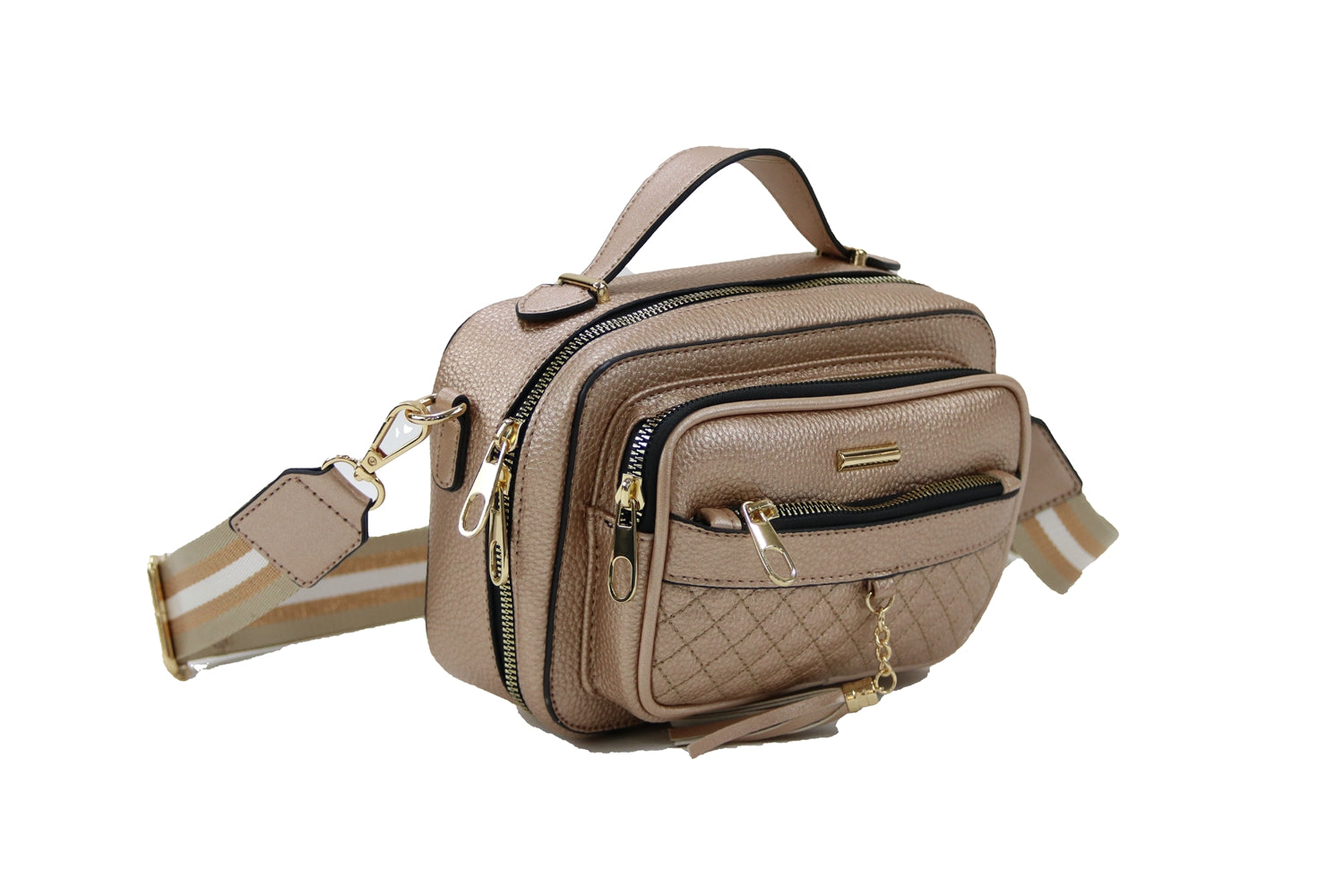 Stylish Crossbody C1740 bag with adjustable strap and multiple pockets.