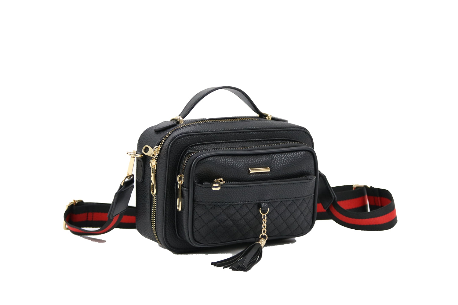 Stylish Crossbody C1740 bag with adjustable strap and multiple pockets.