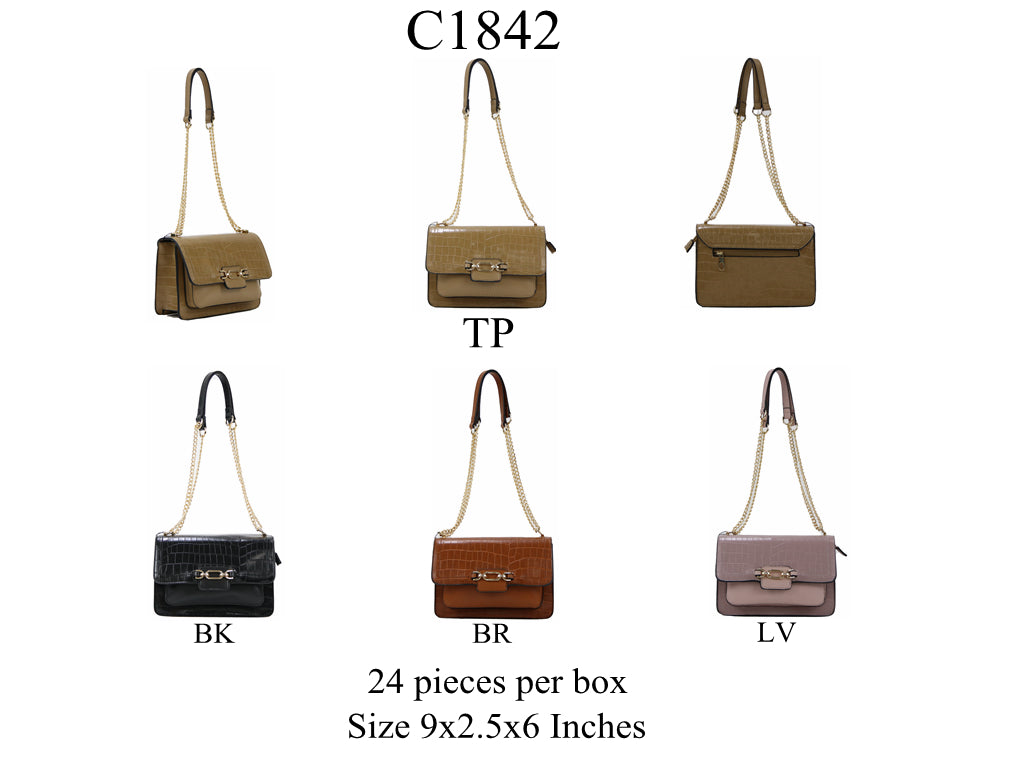 Crossbody C1842 bag featuring a modern design and adjustable strap, perfect for hands-free use.