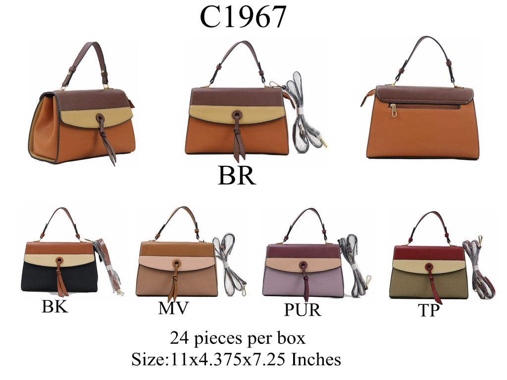 Stylish Crossbody C1967 bag in various colors with adjustable strap.