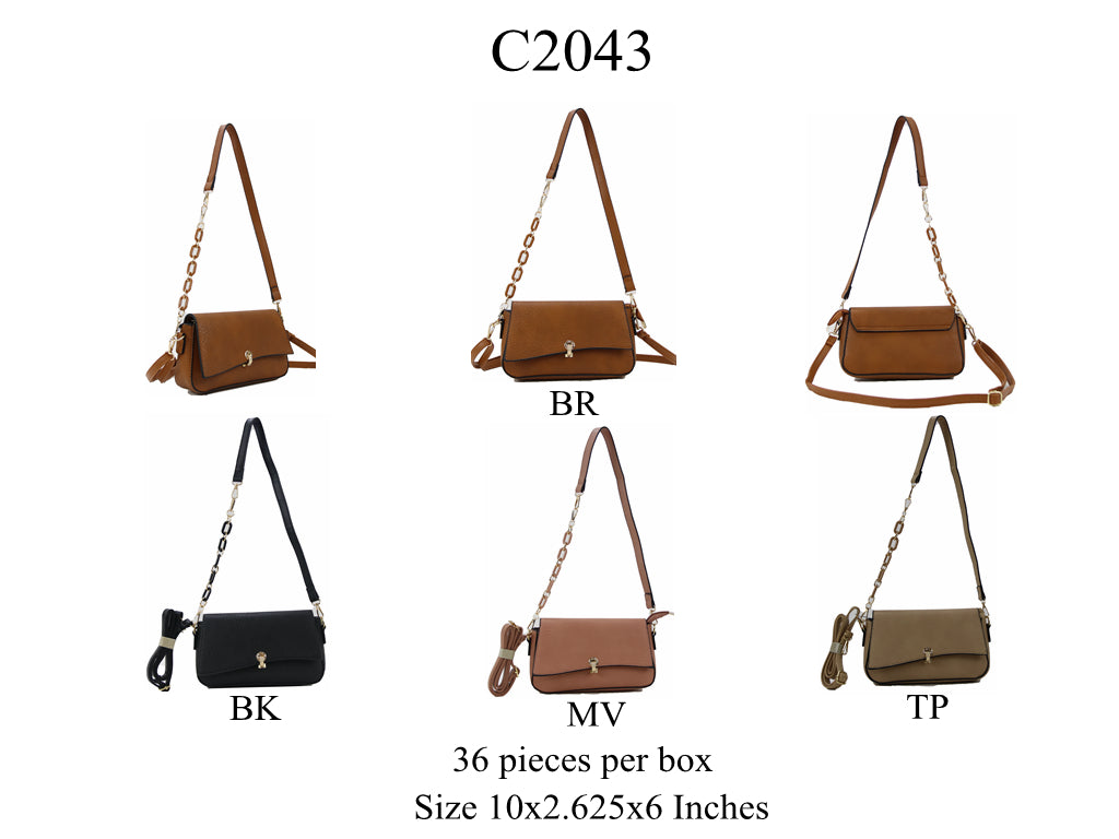 Crossbody C2043 bag featuring a sleek design and adjustable strap, perfect for everyday use.