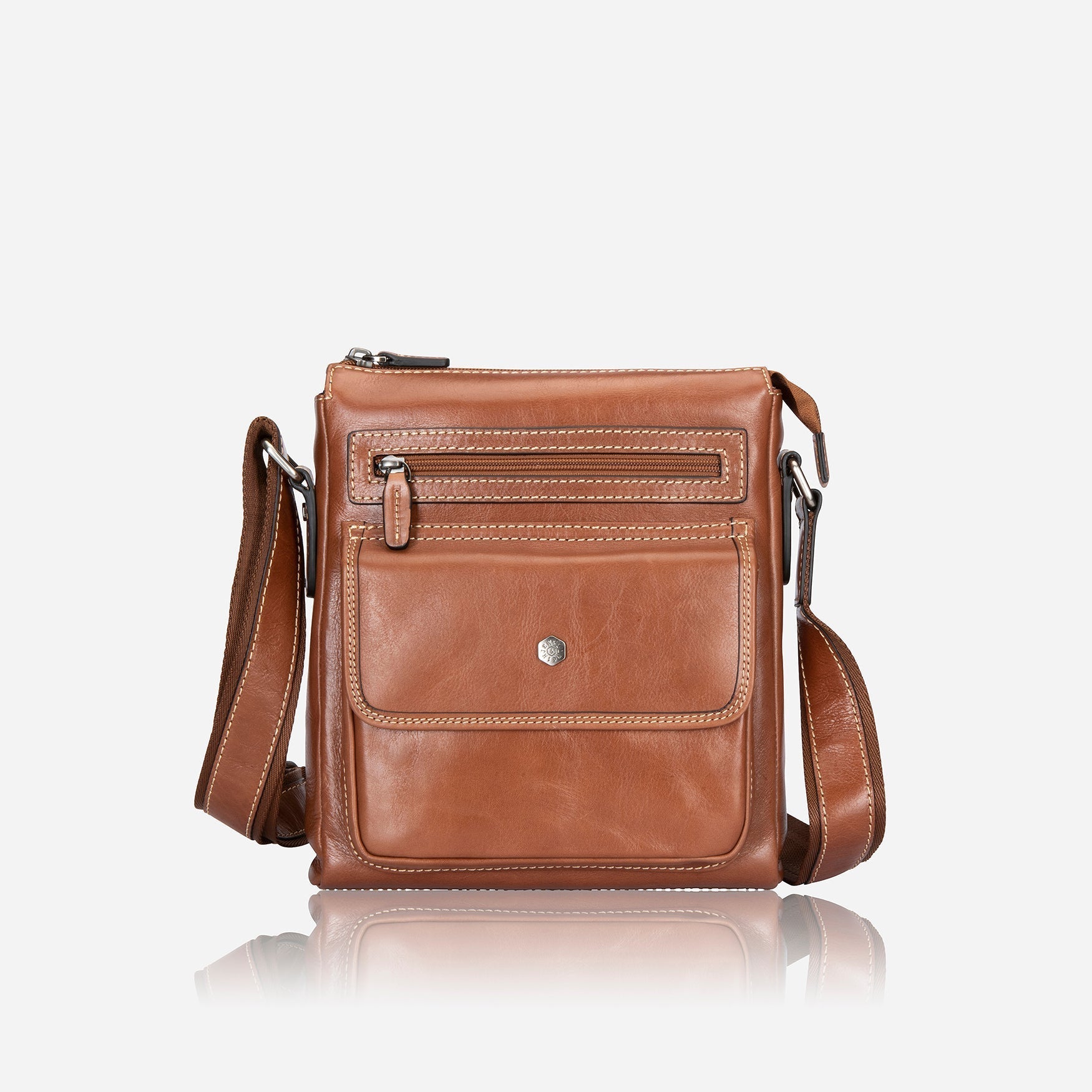 Colt Crossbody Organiser Bag with adjustable straps and RFID pocket, showcasing its spacious interior and stylish design.