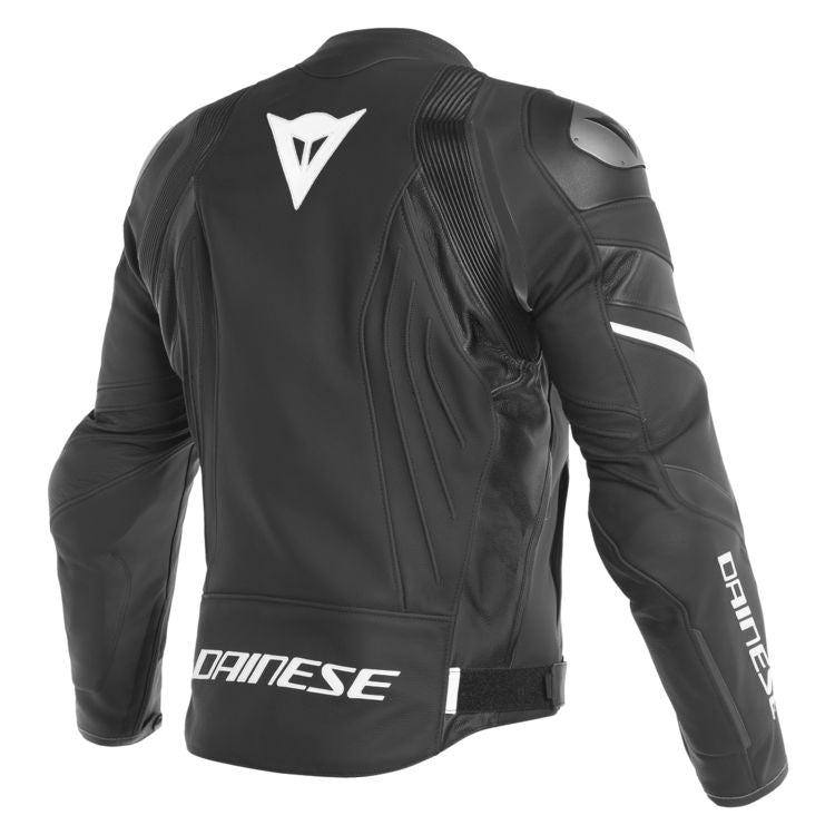 Dainese Avro 4 Jacket made from Tutu cowhide leather with protective features and stylish design.