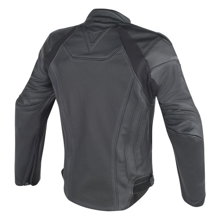 Dainese Fighter Perforated Leather Jacket showcasing its sleek design, D-Skin 2.0 leather, and protective features.