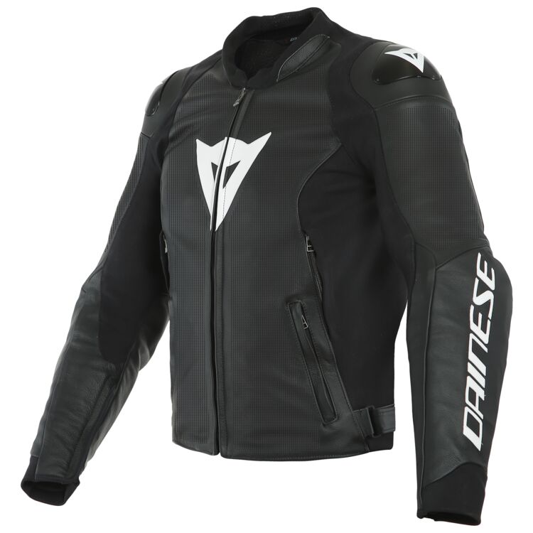 Dainese Sport Pro Perforated Leather Jacket showcasing premium cowhide leather, ergonomic fit, and advanced protection features.