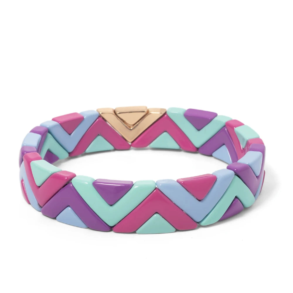 Elegant Bangle Bracelet made of zinc alloy, featuring a trendy beaded design suitable for unisex wear.