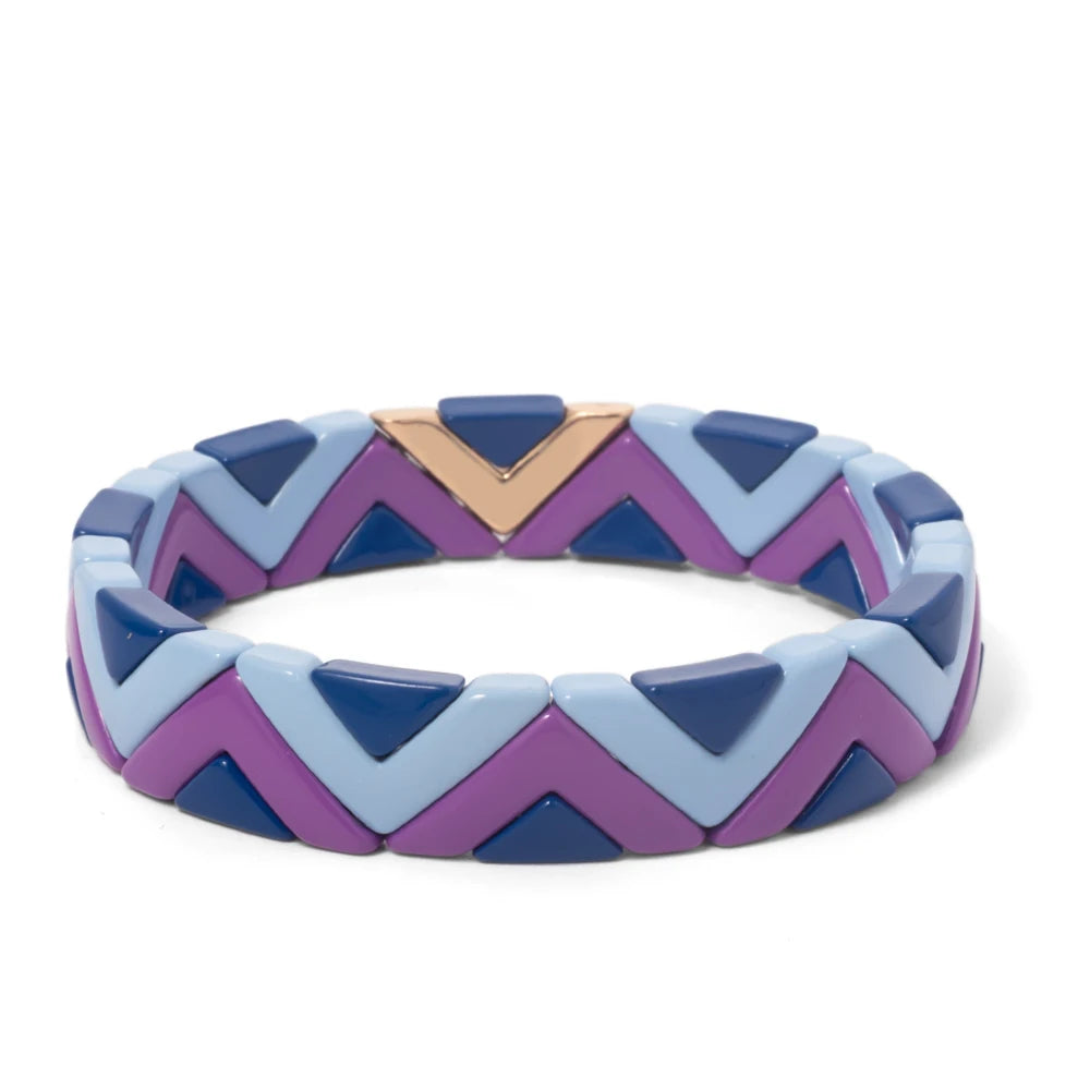 Elegant Bangle Bracelet made of zinc alloy, featuring a trendy beaded design suitable for unisex wear.