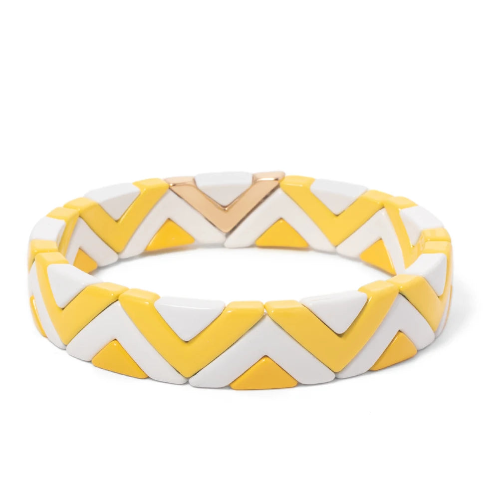 Elegant Bangle Bracelet made of zinc alloy, featuring a trendy beaded design suitable for unisex wear.