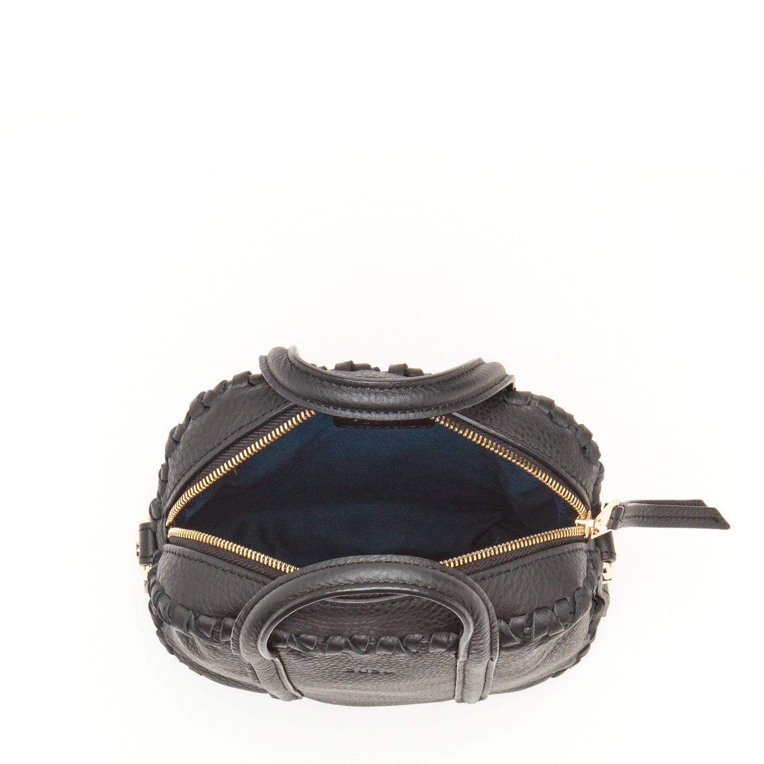 Evelyn Black Leather Crossbody Bag featuring premium Italian leather, spacious interior, and adjustable strap.