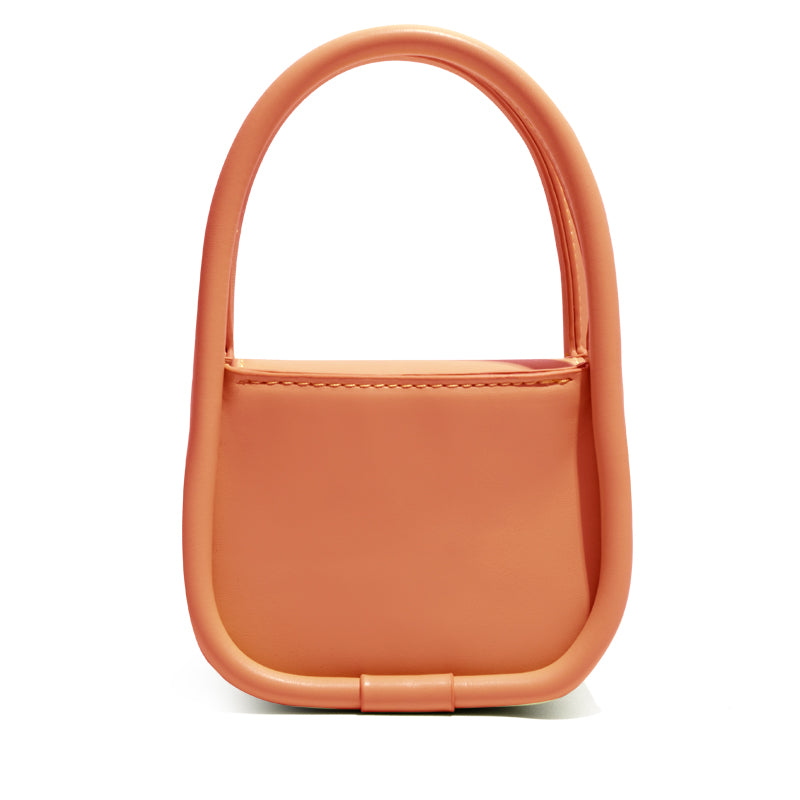 Fashion Mini All-match Lady's Leisure Handbag in stylish PU material, featuring a zipper pocket and compact design.