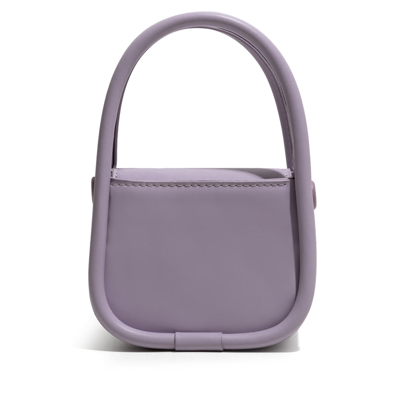 Fashion Mini All-match Lady's Leisure Handbag in stylish PU material, featuring a zipper pocket and compact design.