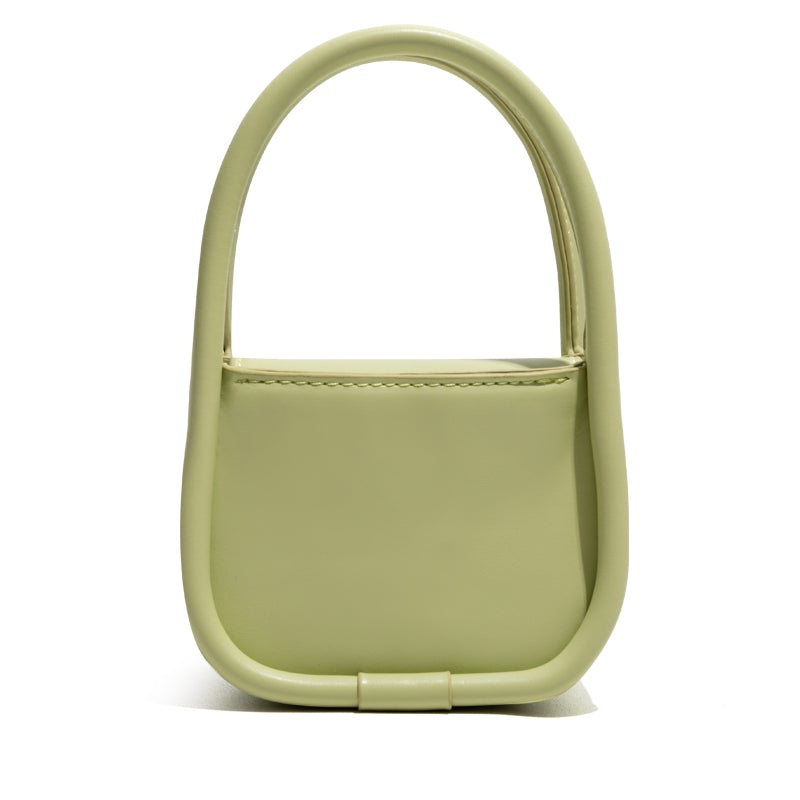 Fashion Mini All-match Lady's Leisure Handbag in stylish PU material, featuring a zipper pocket and compact design.