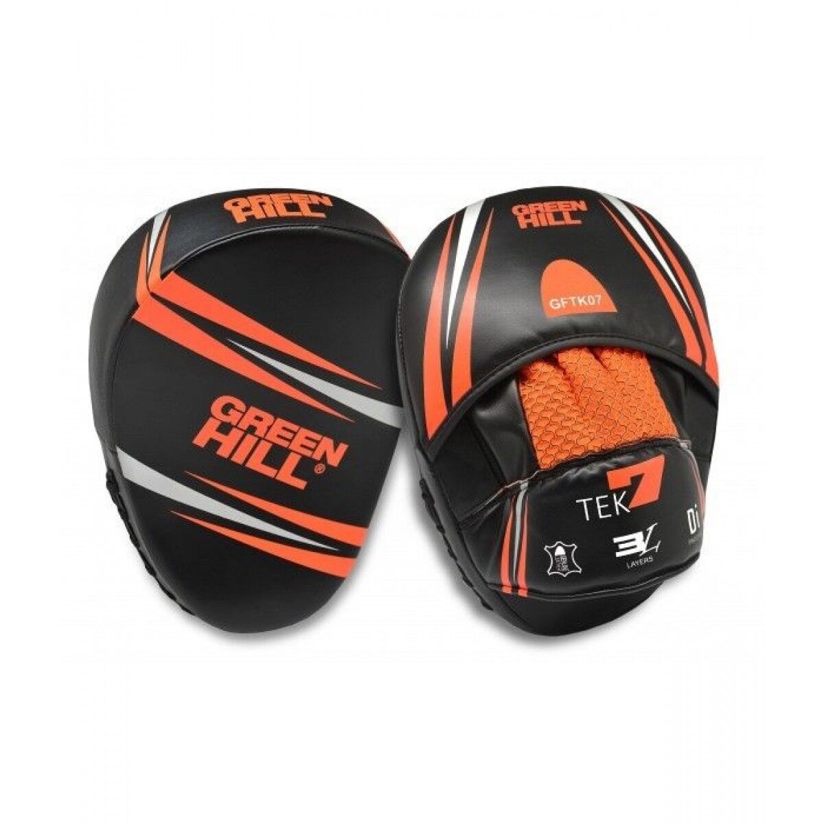 FOCUS MITT TEK7 made of durable synthetic leather, designed for boxing and training with enhanced grip.