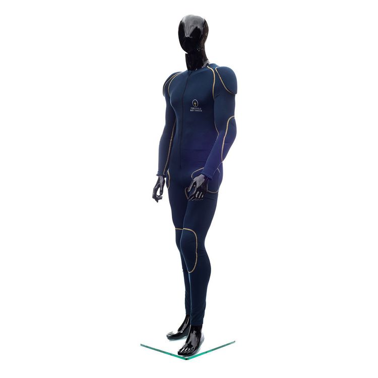 Forcefield Sports Suit featuring CE Level 2 armor, breathable fabric, and a 2-way front zipper, designed for motorcycle riders.