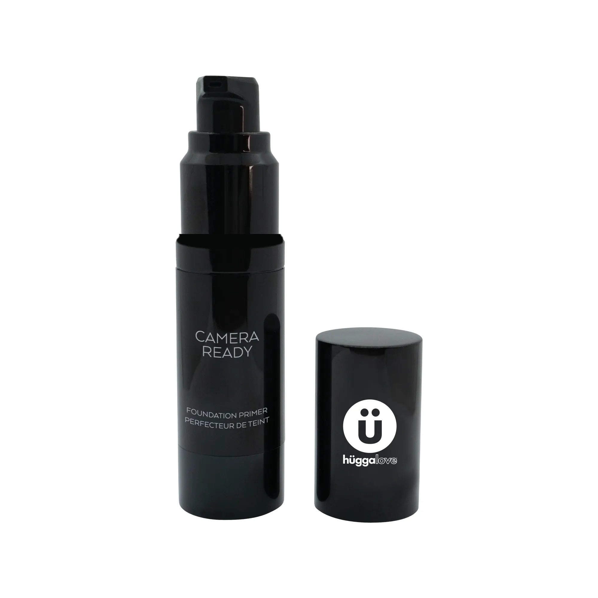 Clear foundation primer in a sleek bottle, designed for a matte finish and oil control.