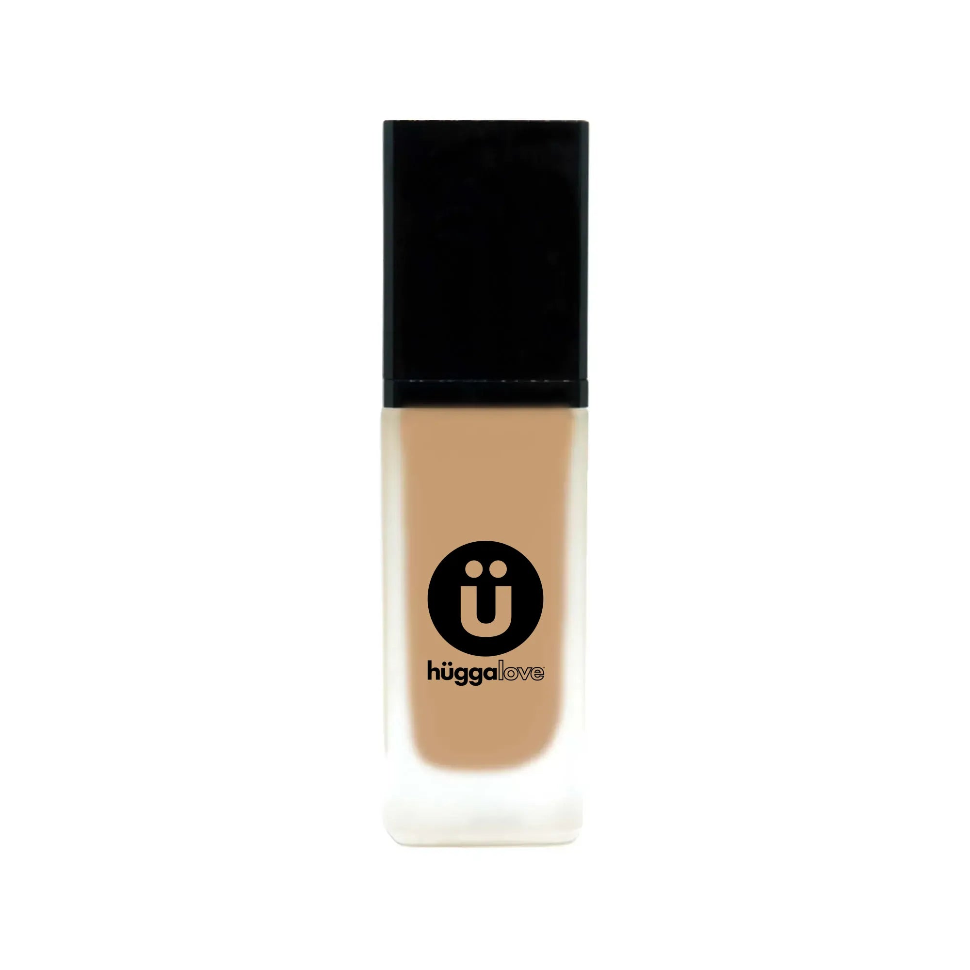 A bottle of Foundation with SPF - Oak showcasing its sleek design and natural glow finish.