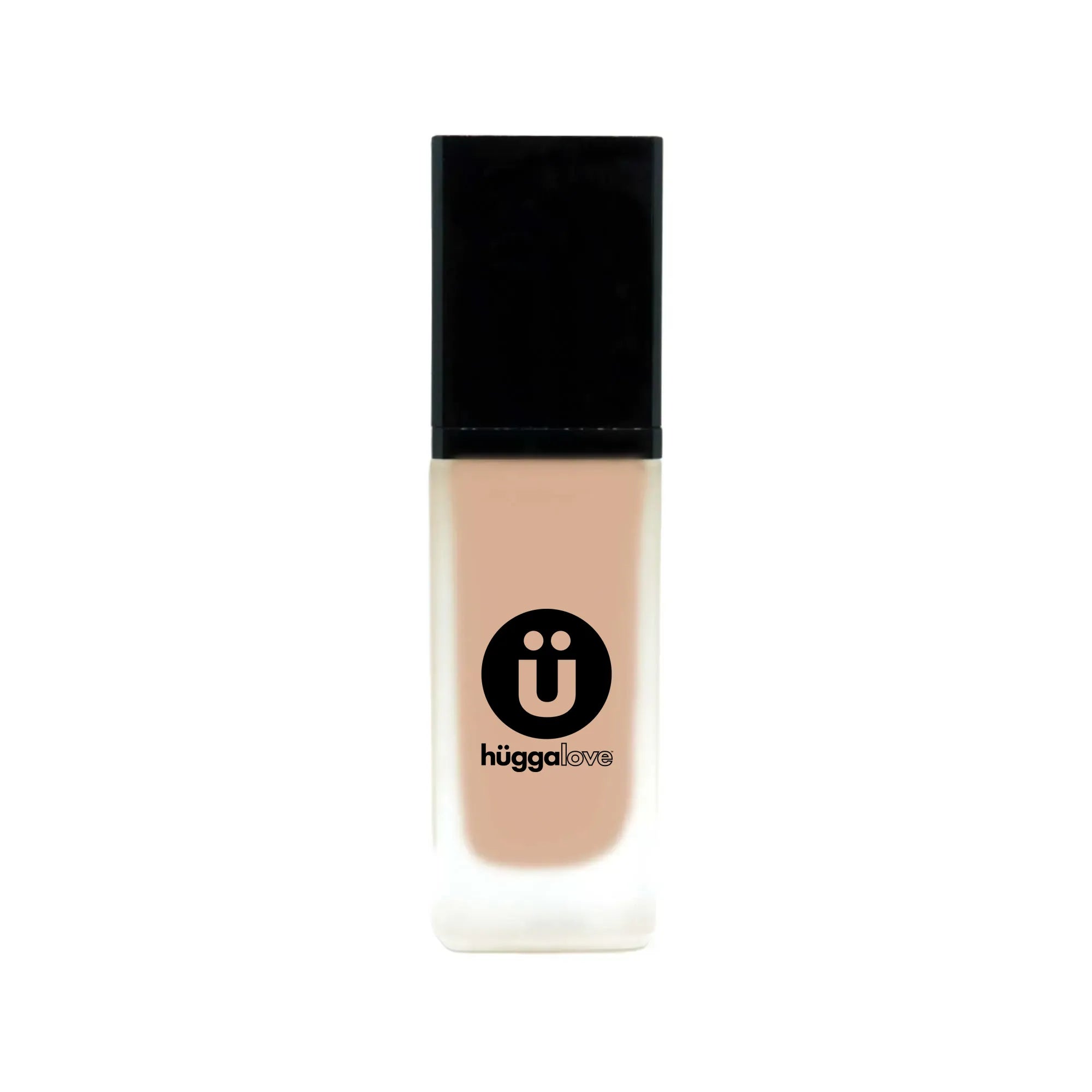 A bottle of Warm Nude Foundation with SPF 15, showcasing its sleek design and natural glow finish.