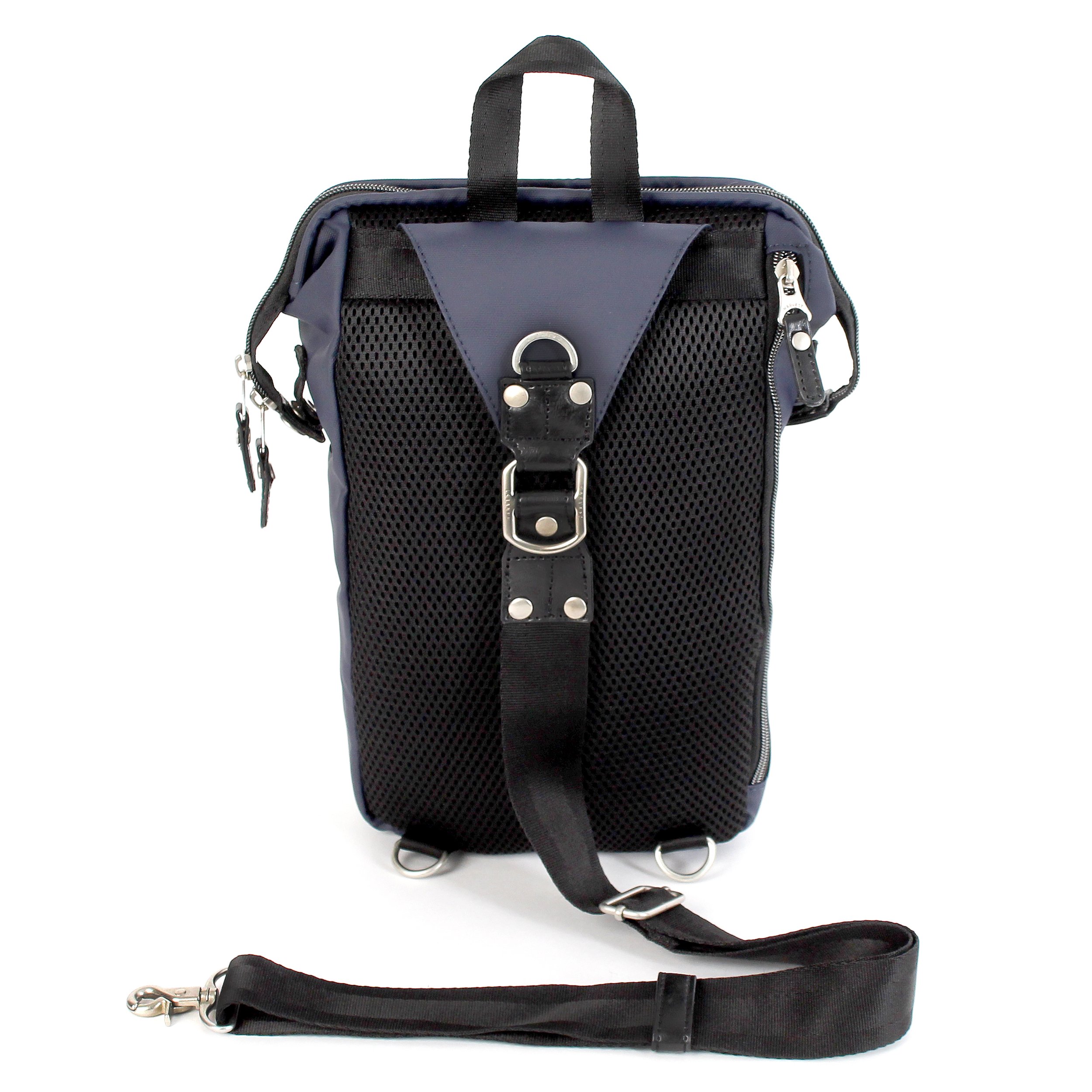 GABA Sling Pack in three available colors, showcasing its compact design and adjustable shoulder strap.