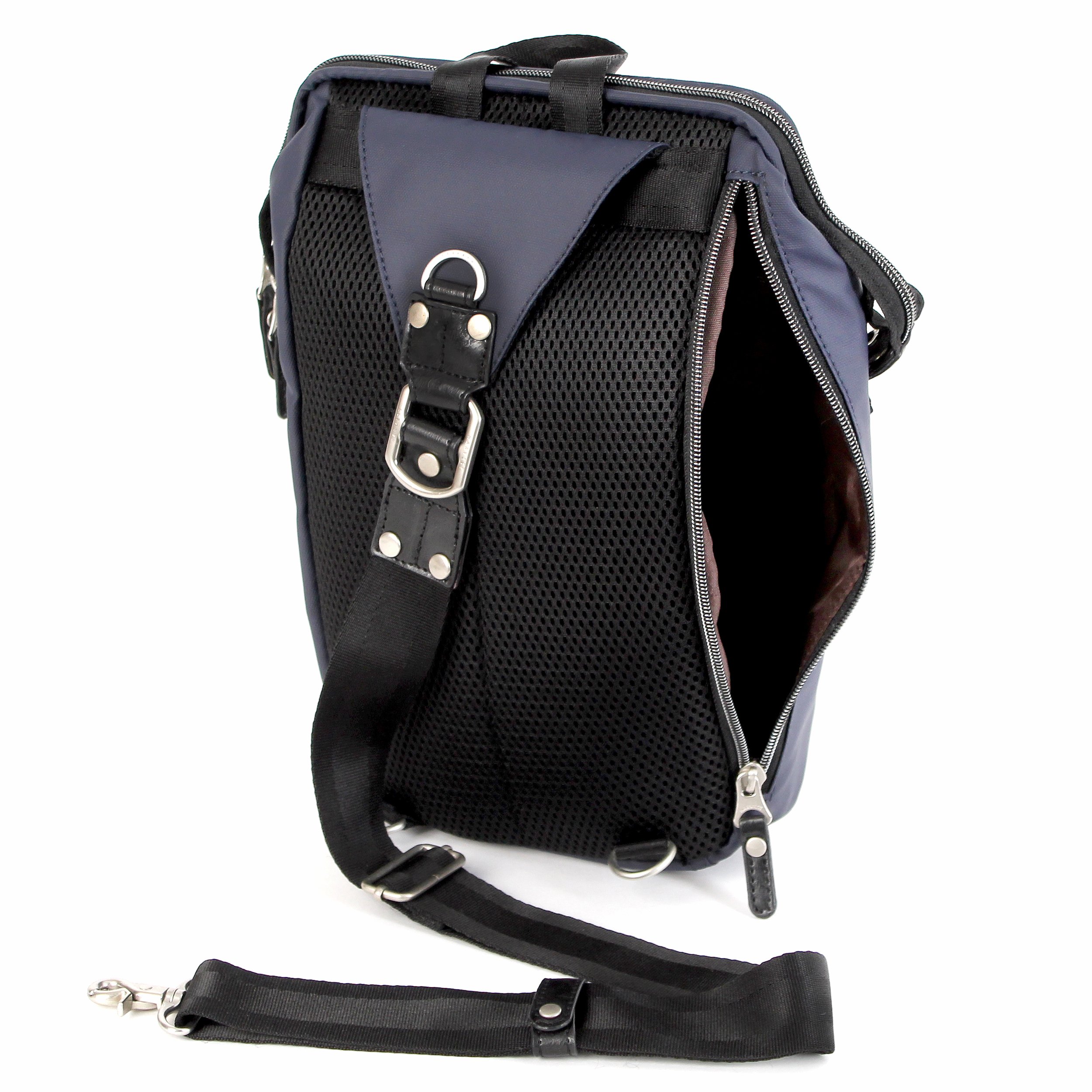 GABA Sling Pack in three available colors, showcasing its compact design and adjustable shoulder strap.