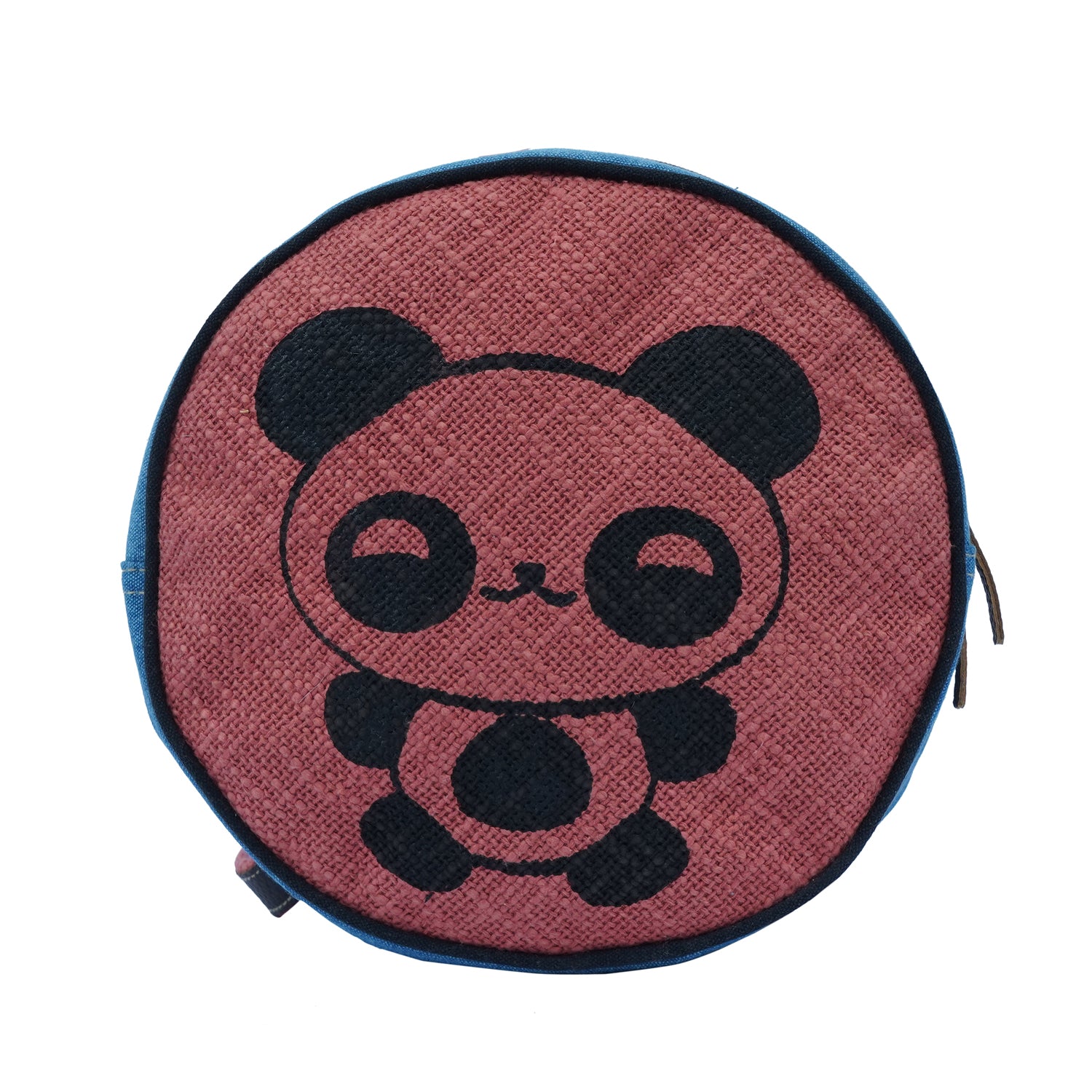 A stylish round Glor Canteen Bag designed for kids and teenagers, featuring a vintage-inspired look suitable for outdoor activities.