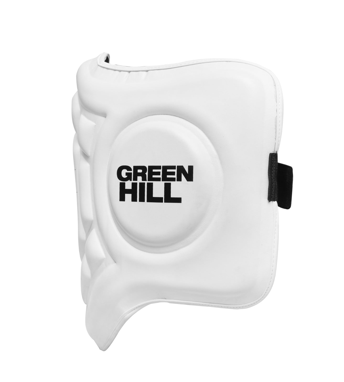 Green Hill Belly Guard Armor showcasing premium artificial leather and ergonomic design for boxing protection.