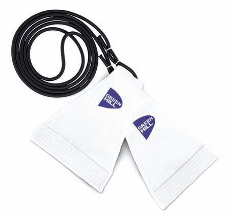 Green Hill Judo Grip Trainer made of durable cotton, designed for grip strength training with elastic rope and collar.