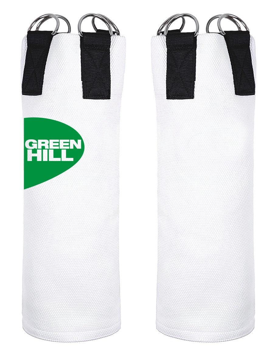 Green Hill Judo Pull Up Trainer made of durable cotton, designed for grip strength training, measuring 55x25 cm in white color.