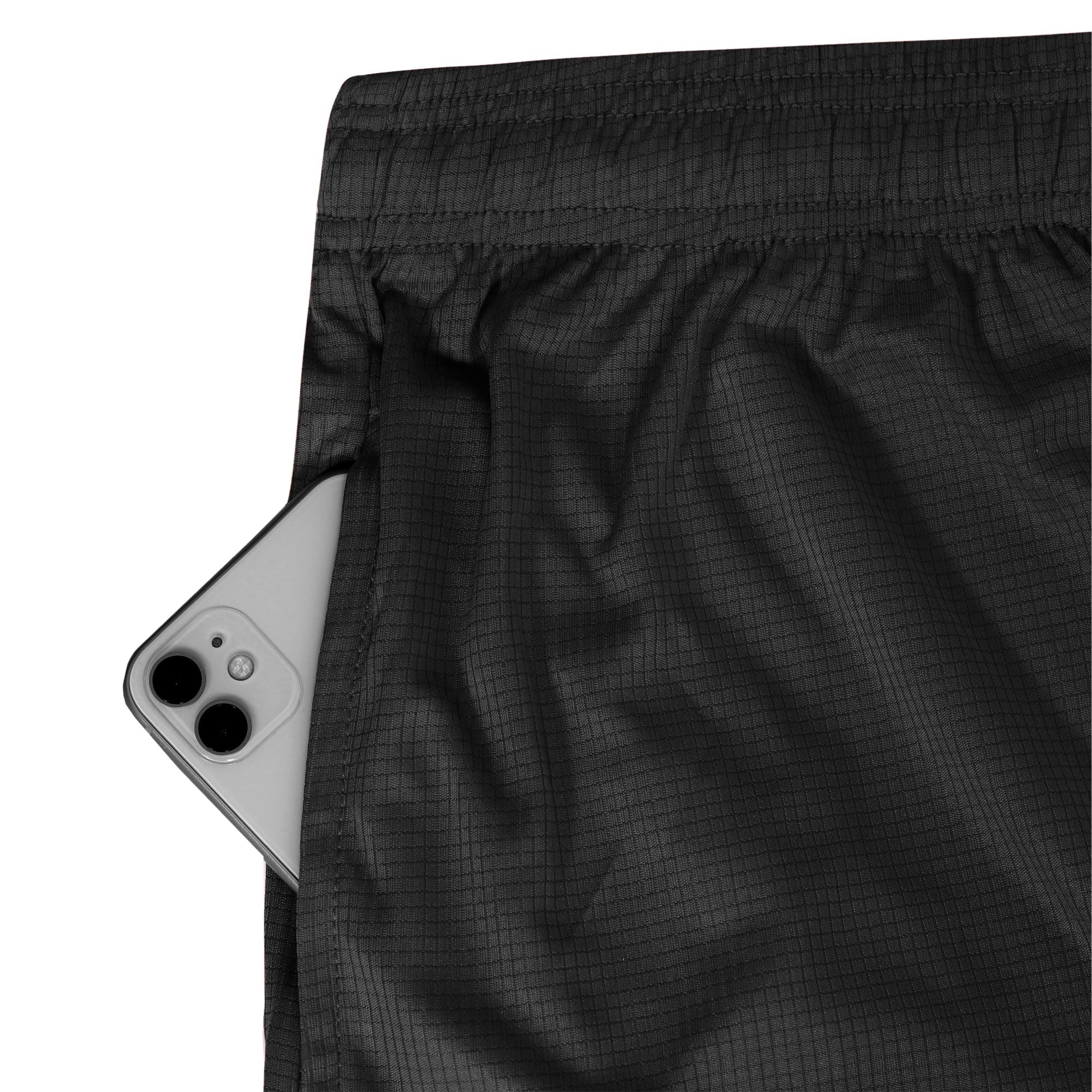 Green Hill Men Running GYM Shorts in a pack of 2, featuring a lightweight design, elastic waistband, and dual zippered pockets.