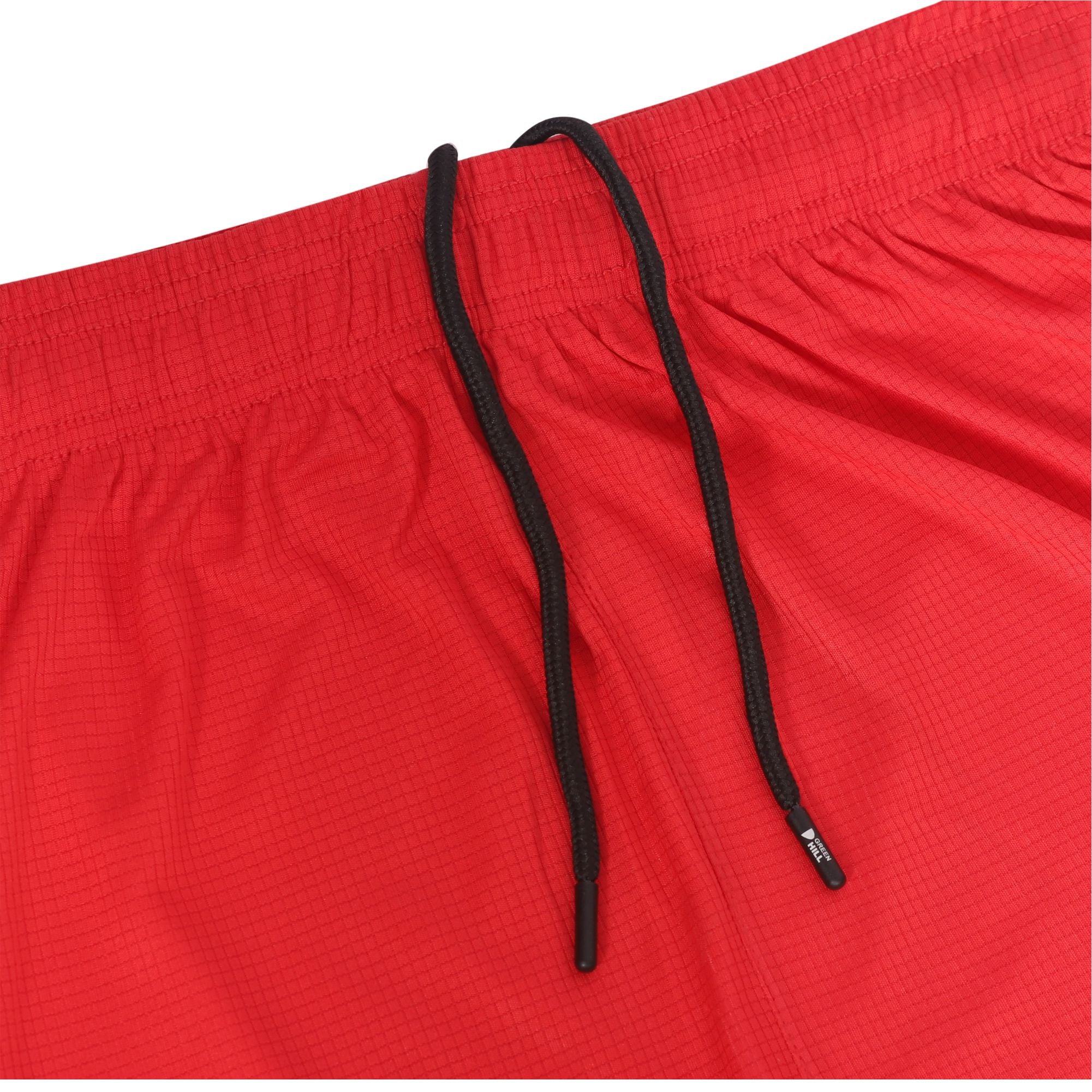 Green Hill Men Running GYM Shorts in a pack of 2, featuring a lightweight design, elastic waistband, and dual zippered pockets.