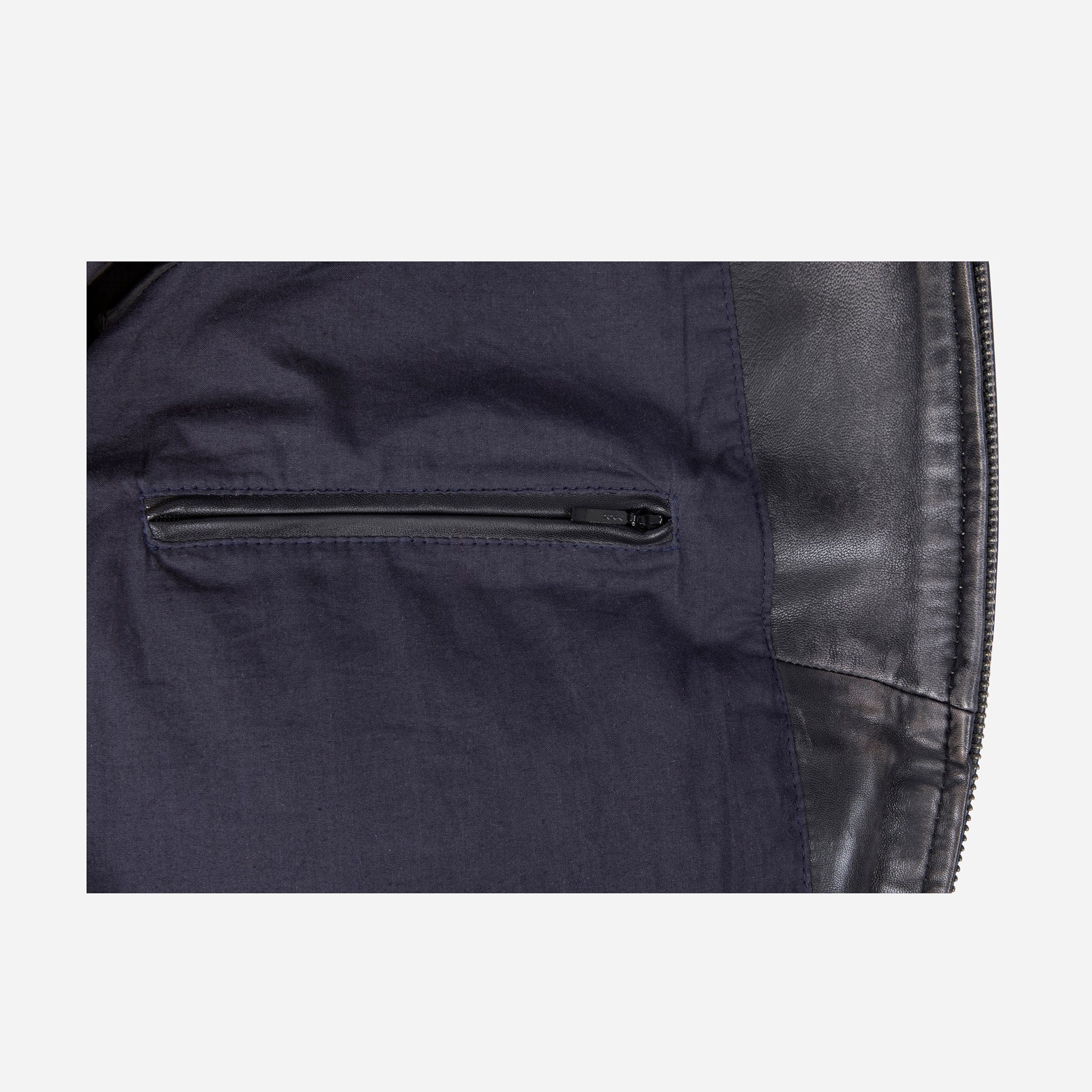 Black Harry Bomber Jacket featuring a classic cut, cold-defying collar, and multiple pockets for convenience.