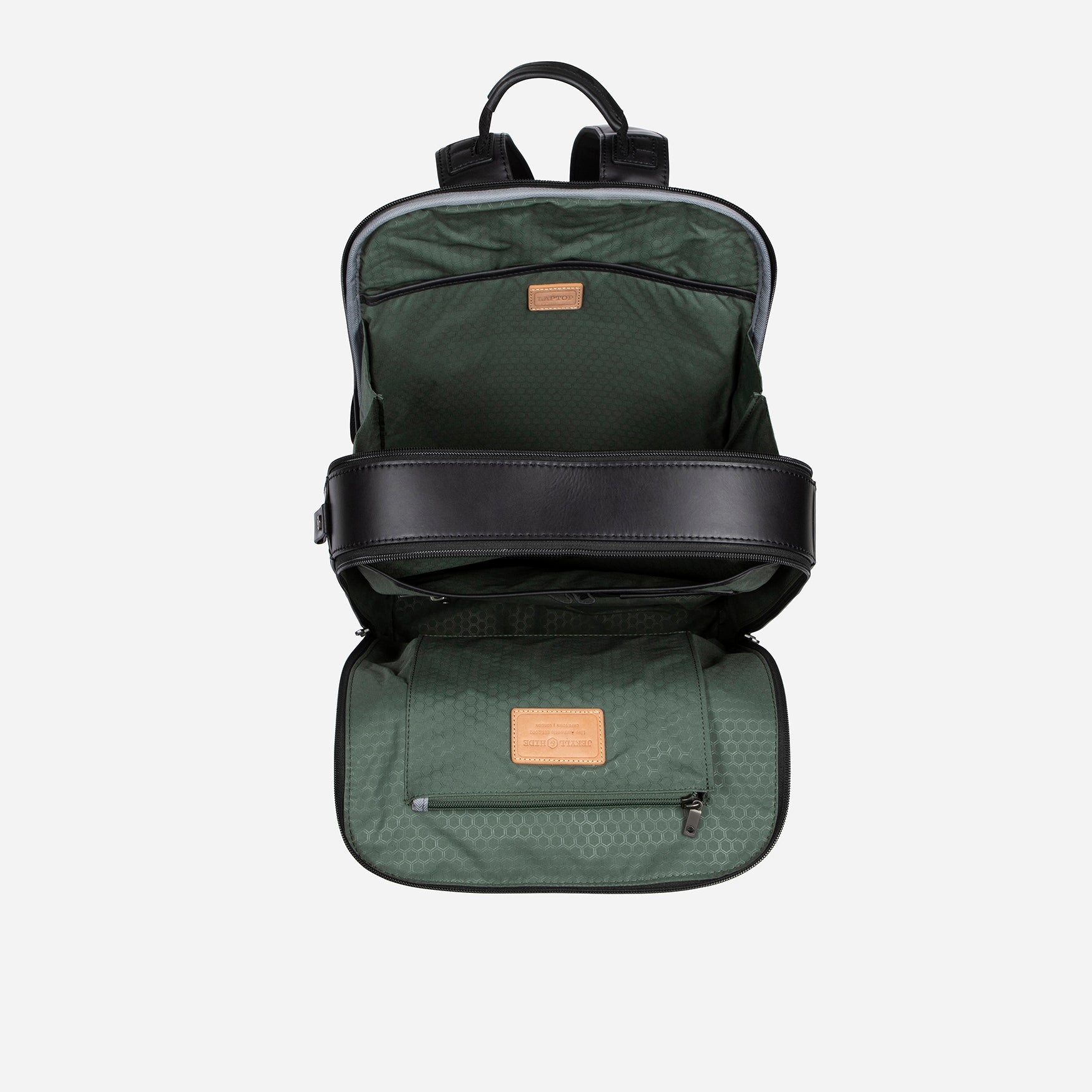 Havana Double Compartment 15" Laptop Backpack in Camo, featuring eco-friendly lining and stylish design.