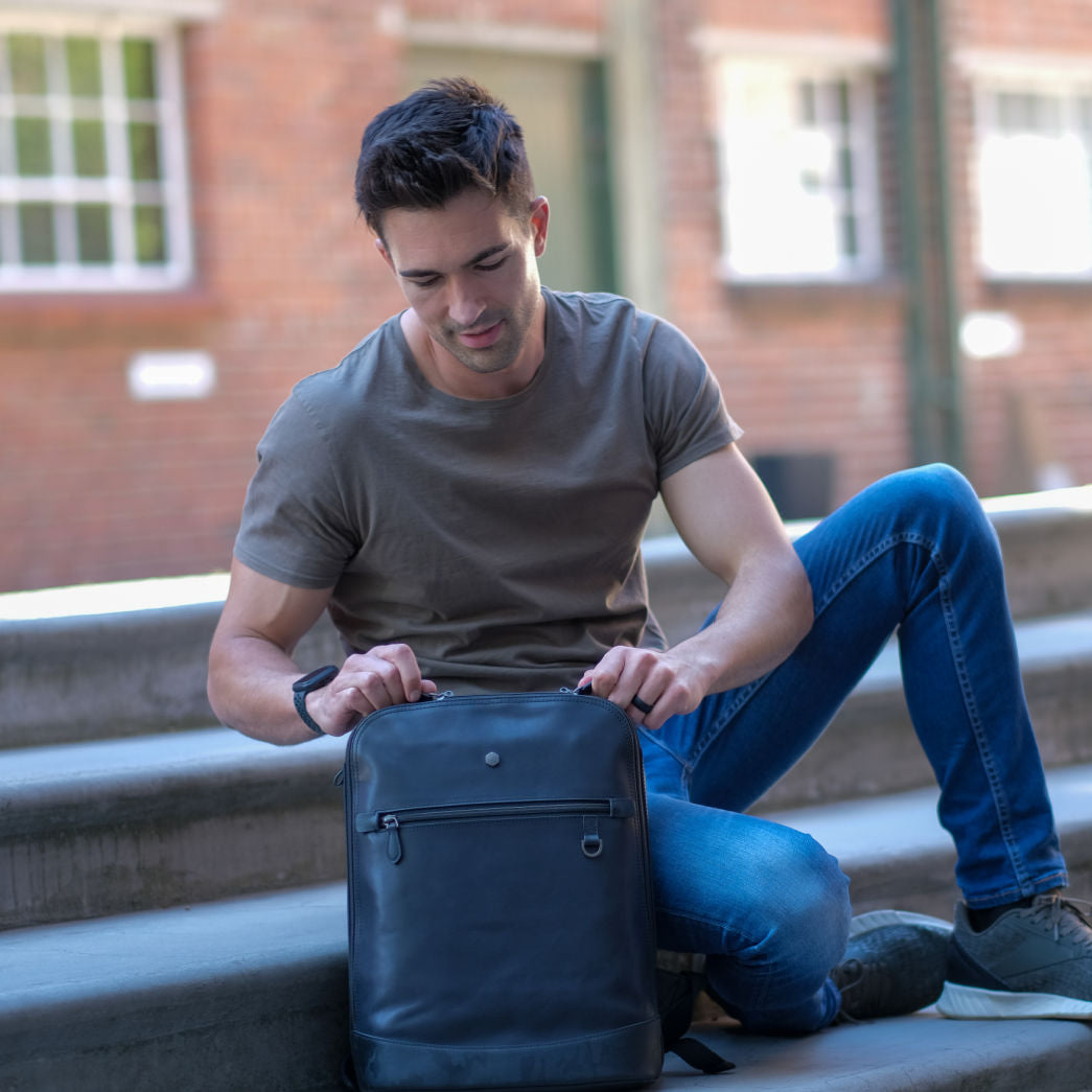 Havana Double Compartment 15" Laptop Backpack in Camo, featuring eco-friendly lining and stylish design.