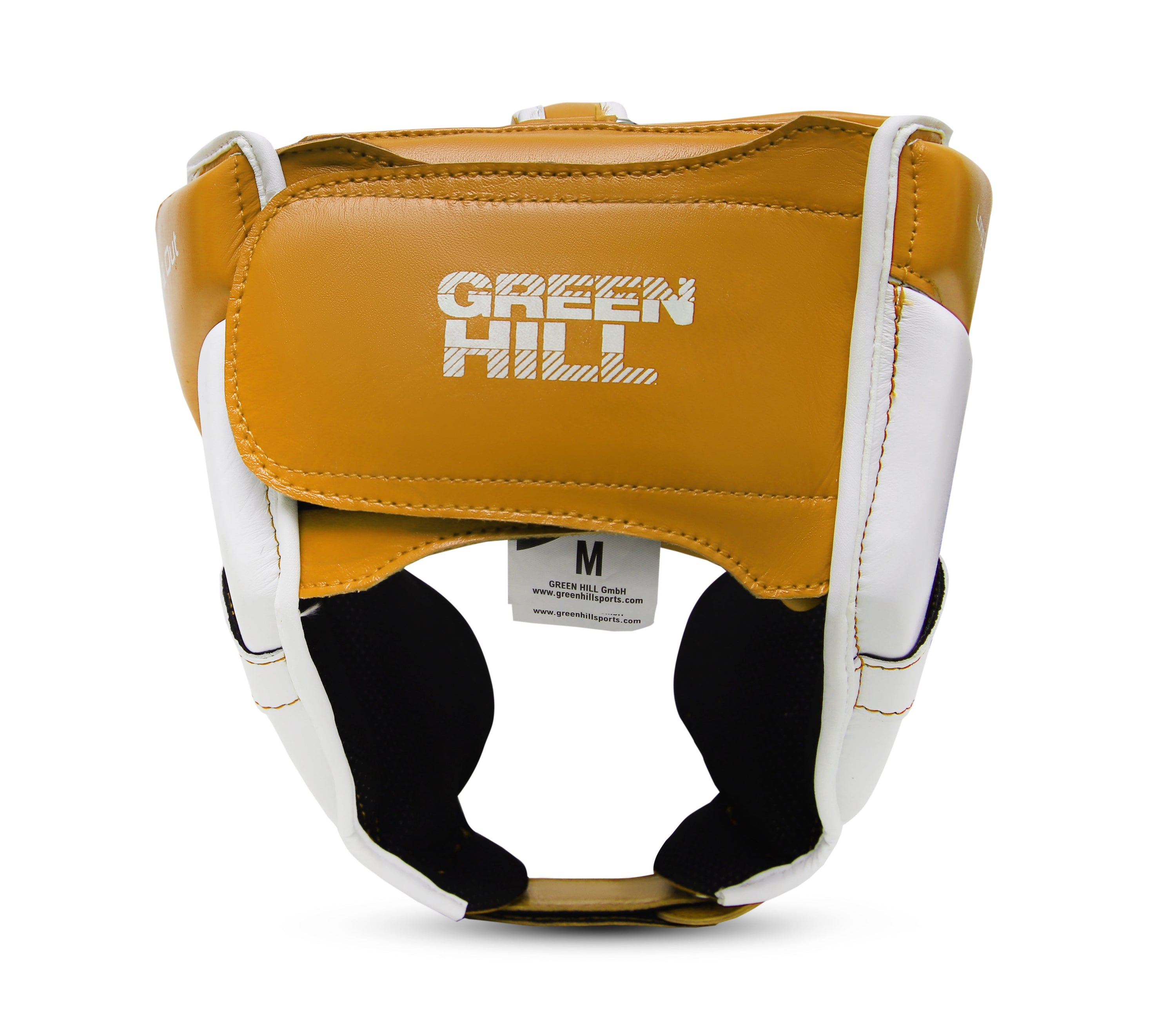 Headguard Out and Out made of genuine leather with padded ear shields and adjustable top panel, designed for young boxers.