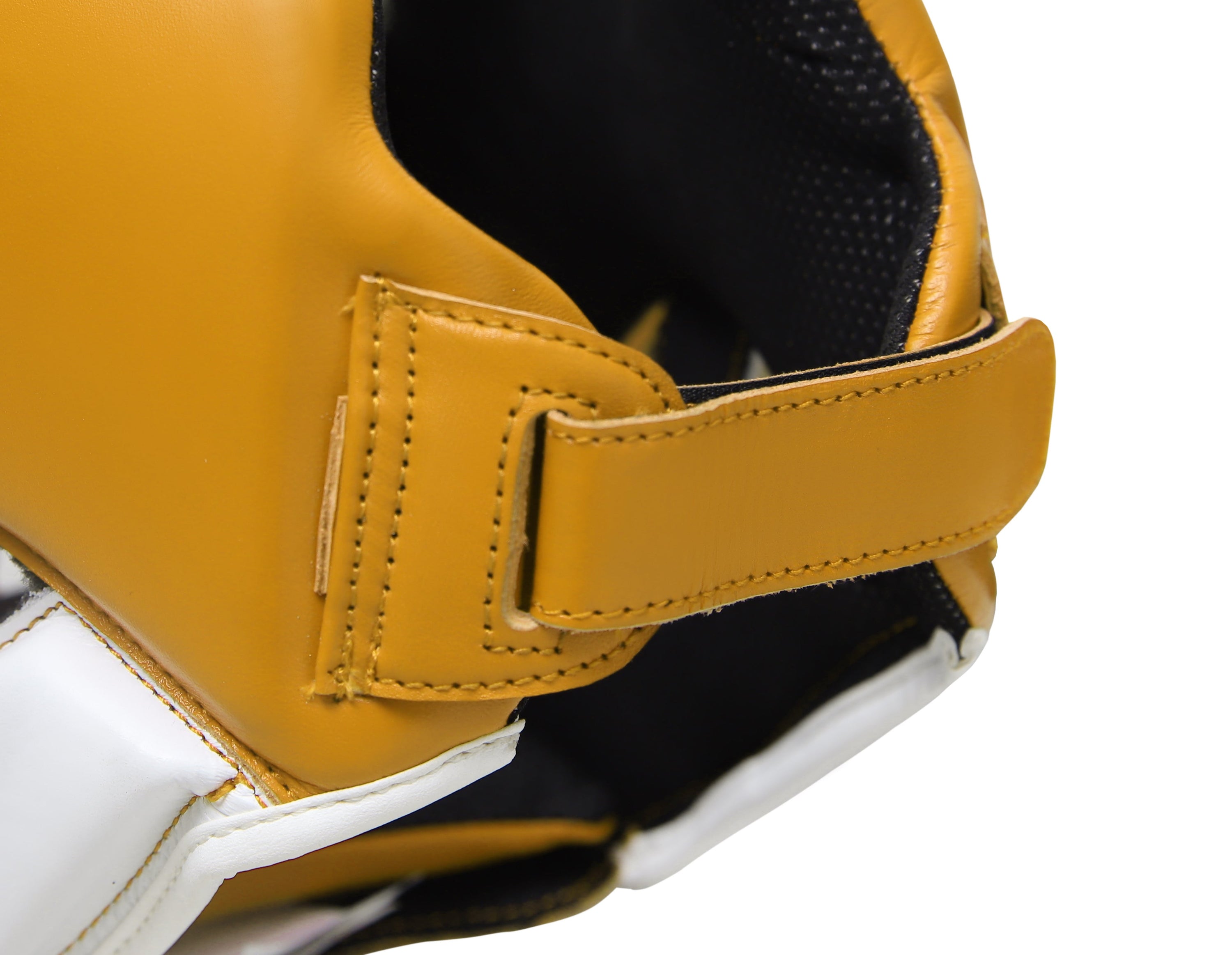 Headguard Out and Out made of genuine leather with padded ear shields and adjustable top panel, designed for young boxers.