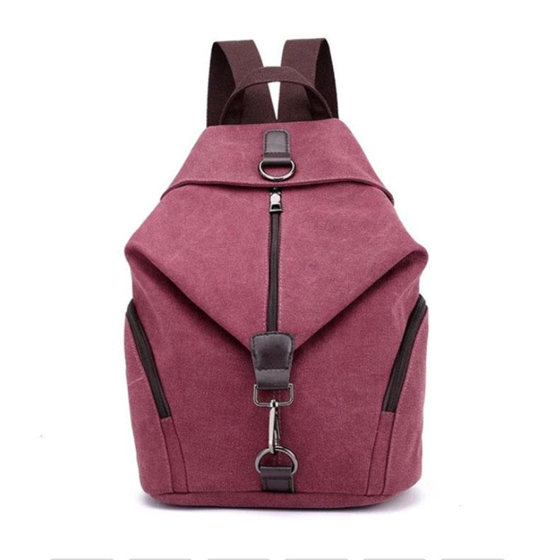 High Quality Canvas Anti-theft Shoulder Backpack in stylish design with multiple carrying options and spacious compartments.