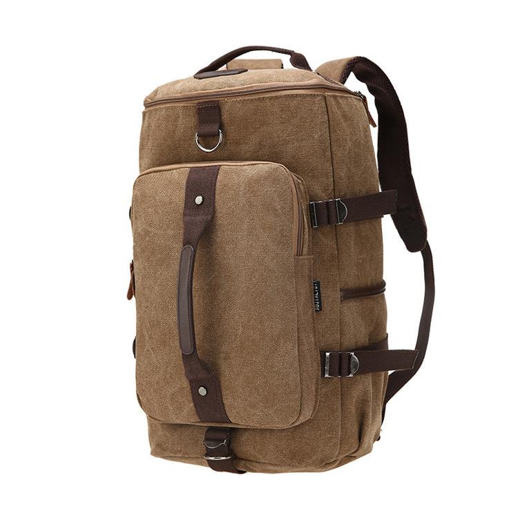 High Quality Casual Popular Canvas Backpack in stylish design, made from durable canvas with adjustable straps and smooth zipper.