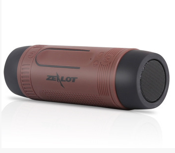 High Quality LED Flashlight & Bluetooth Speaker with sleek design, showcasing its multifunctional features and durable silicone sleeve.