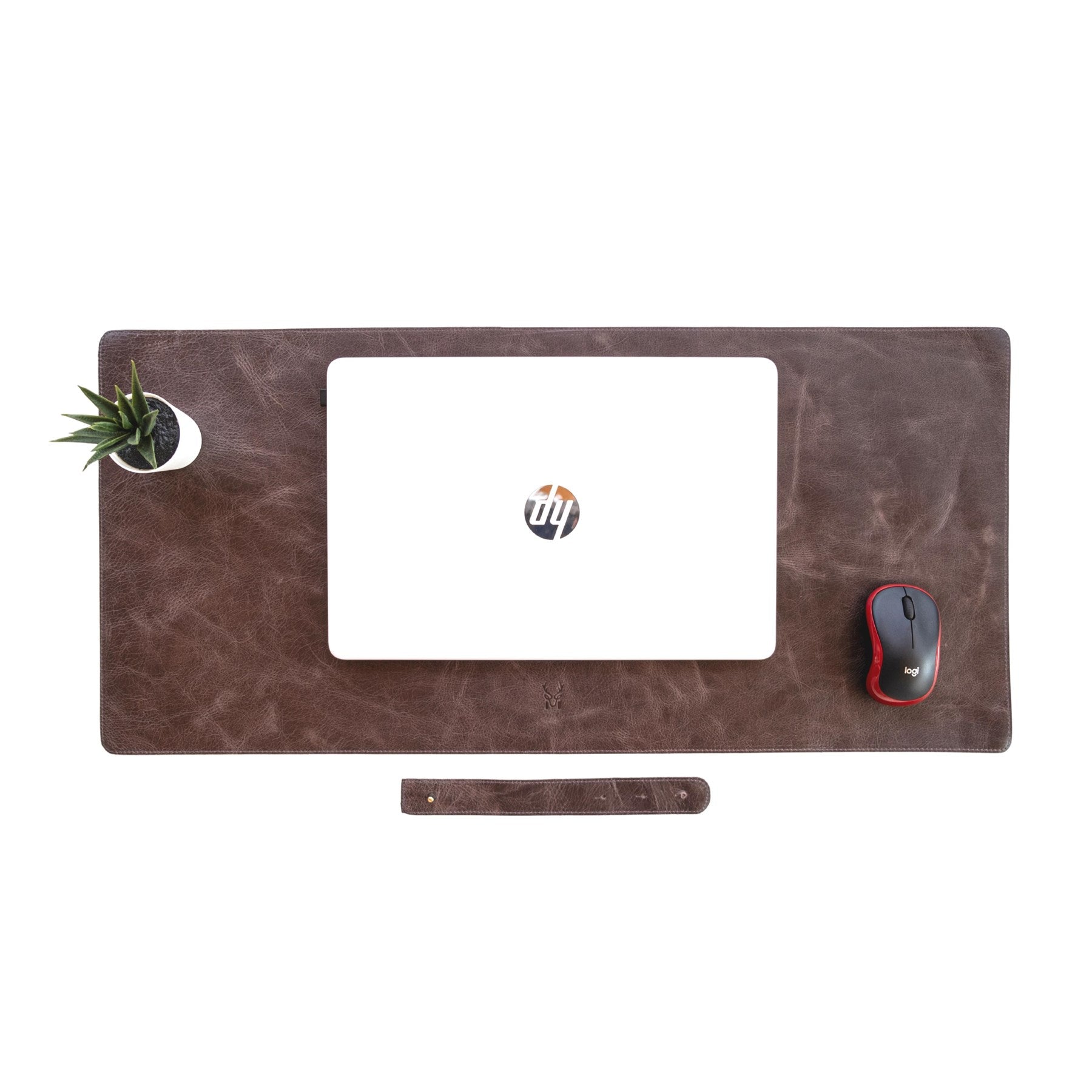 Hobart Genuine Leather Luxury Desk Mat showcasing its elegant design and smooth surface, perfect for enhancing any workspace.