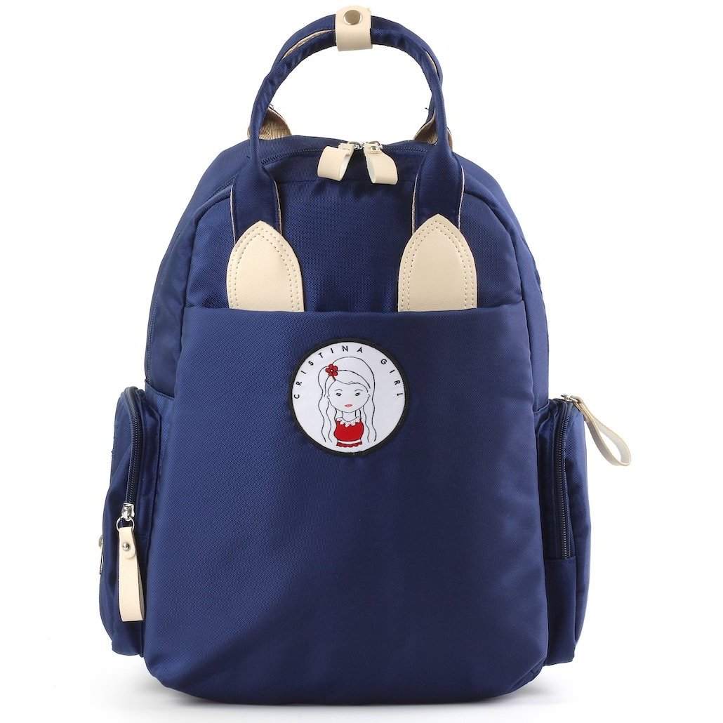 Stylish iPad and laptop backpack in four colors, featuring adjustable straps and multiple pockets for organization.