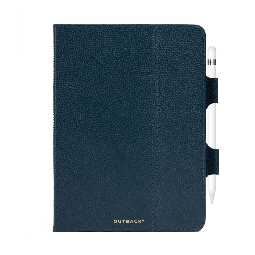 Elegant iPad Leather Case made from premium full grain leather, showcasing its luxurious texture and design.