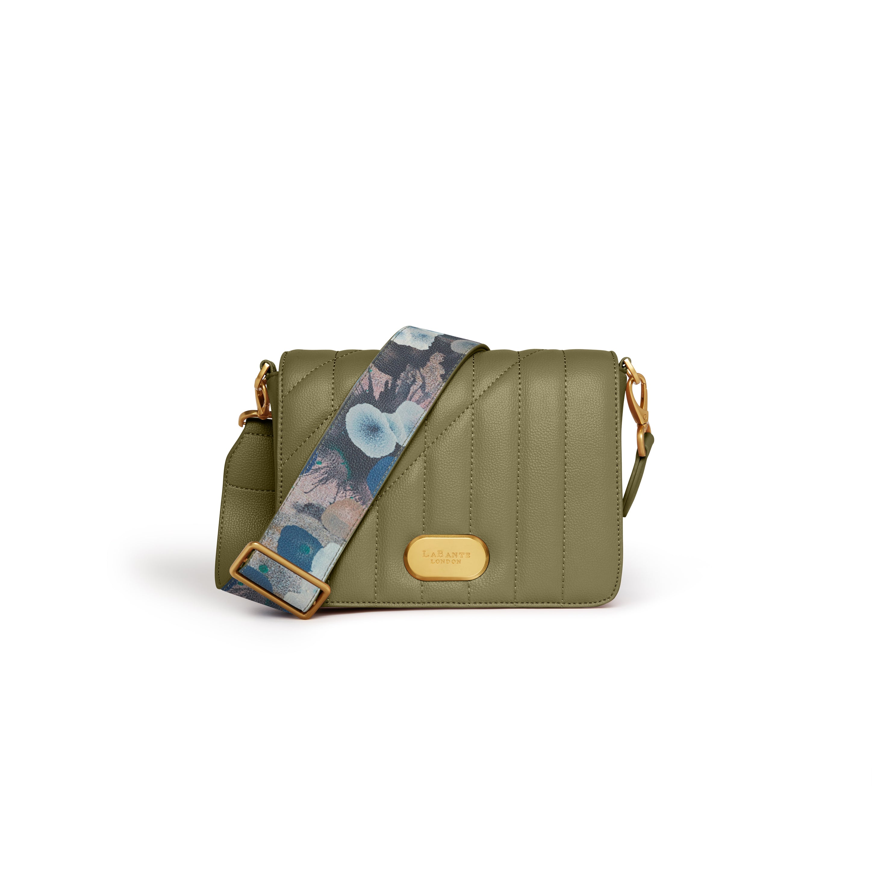 Iris Shoulder Bag in Green featuring artistic design by Iris Scott, showcasing a stylish and eco-friendly handbag.