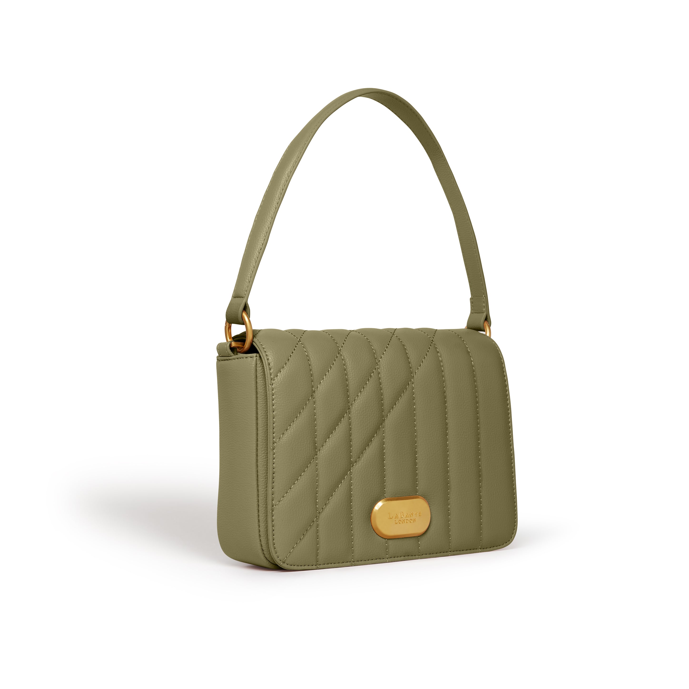 Iris Shoulder Bag in Green featuring artistic design by Iris Scott, showcasing a stylish and eco-friendly handbag.