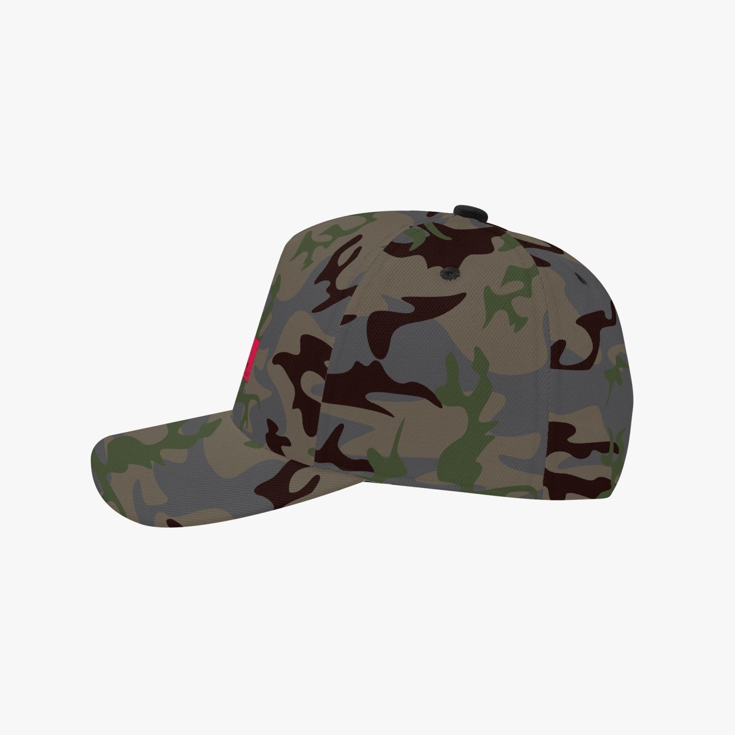 Jacki Easlick Chic Camo Hat featuring a stylish camouflage pattern, structured fit, and flat bill design, suitable for unisex wear.